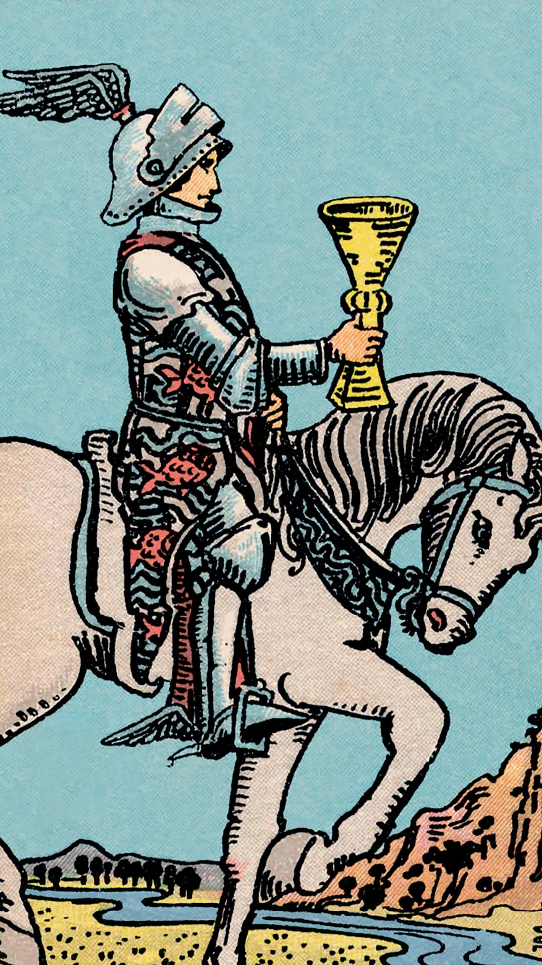 Significato della Carta dei Tarocchi Cavaliere di Coppe