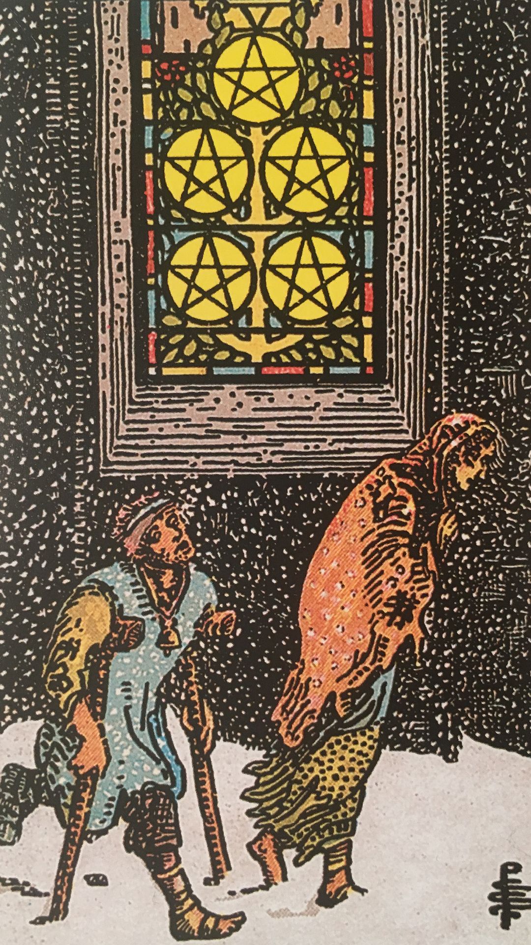 Significato della Carta dei Tarocchi Cinque di Denari