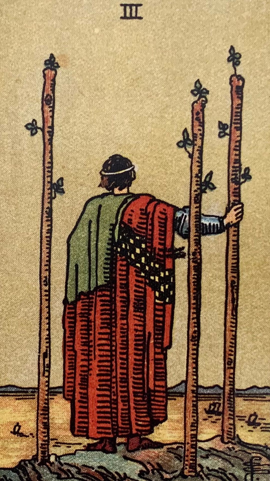 Significato della Carta dei Tarocchi Tre di Bastoni