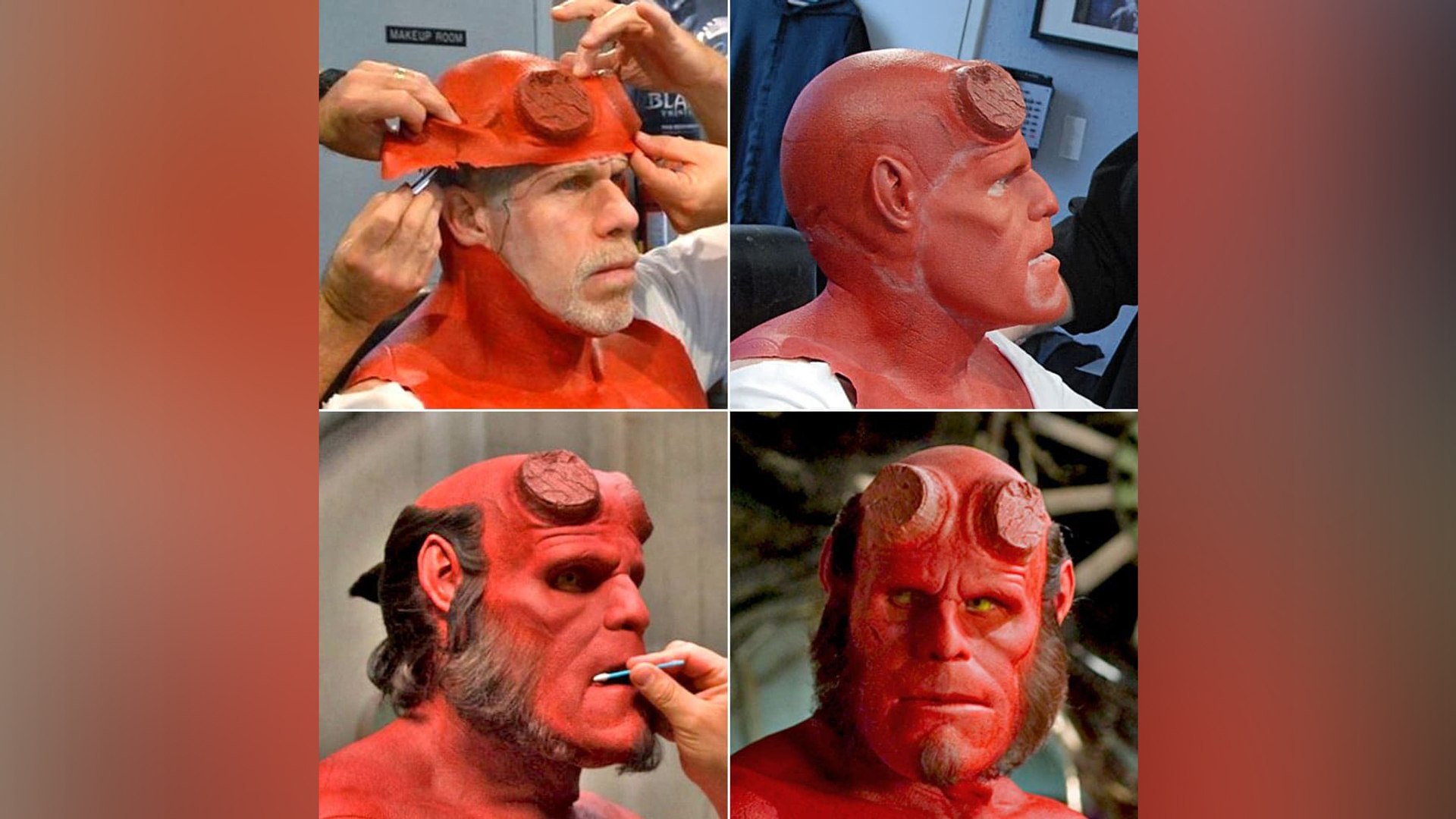 Il trucco di Ron Perlman nel film 'Hellboy'