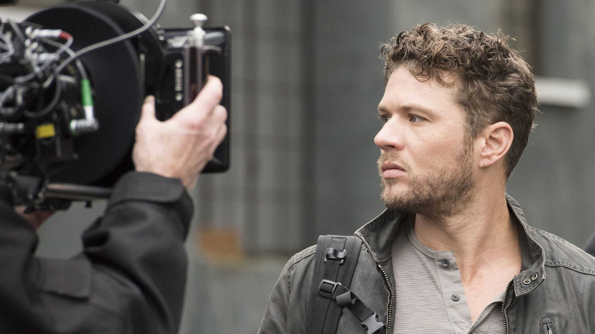 Ryan Phillippe sul set della serie TV 'Shooter'