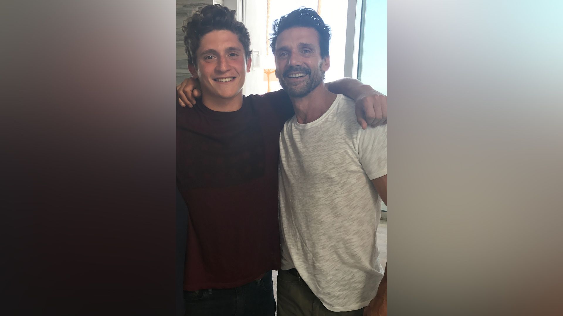 Frank Grillo con il figlio maggiore, Remy