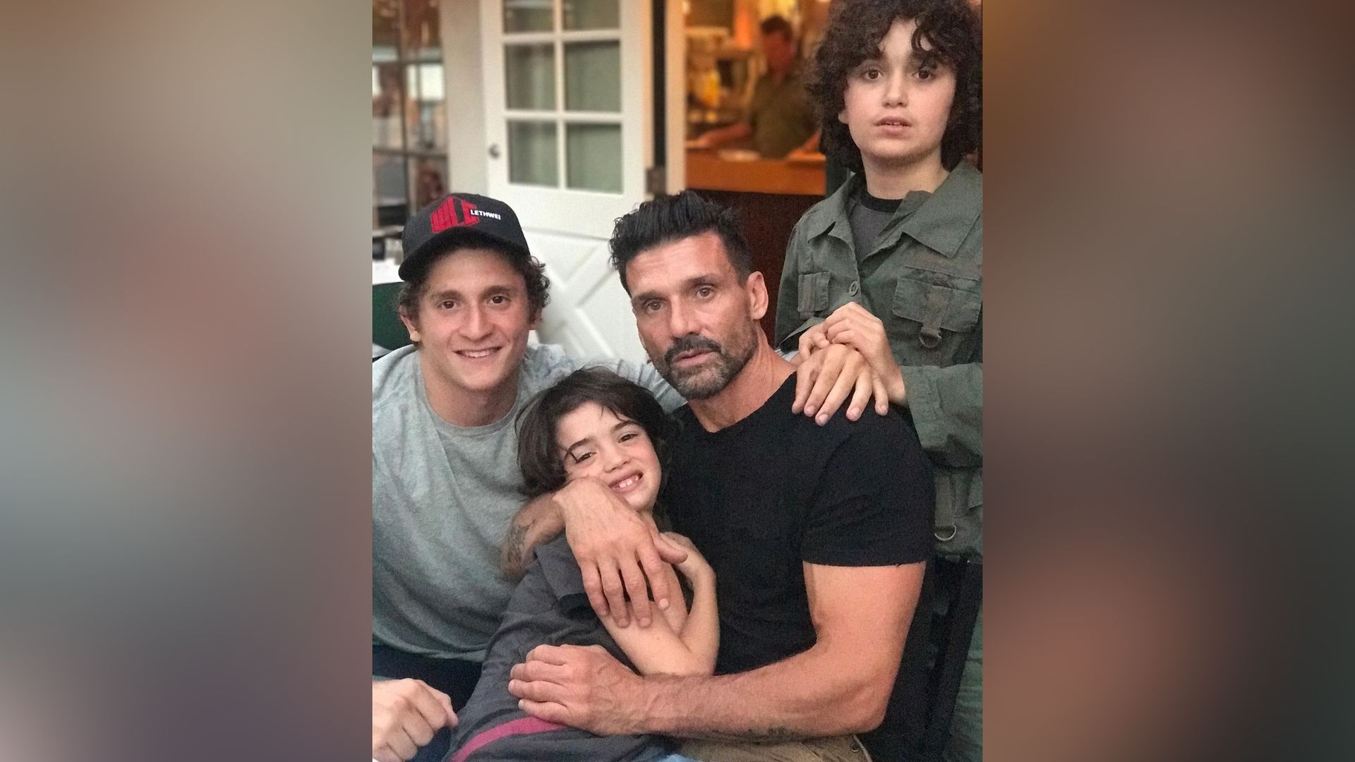 Frank Grillo con i suoi figli