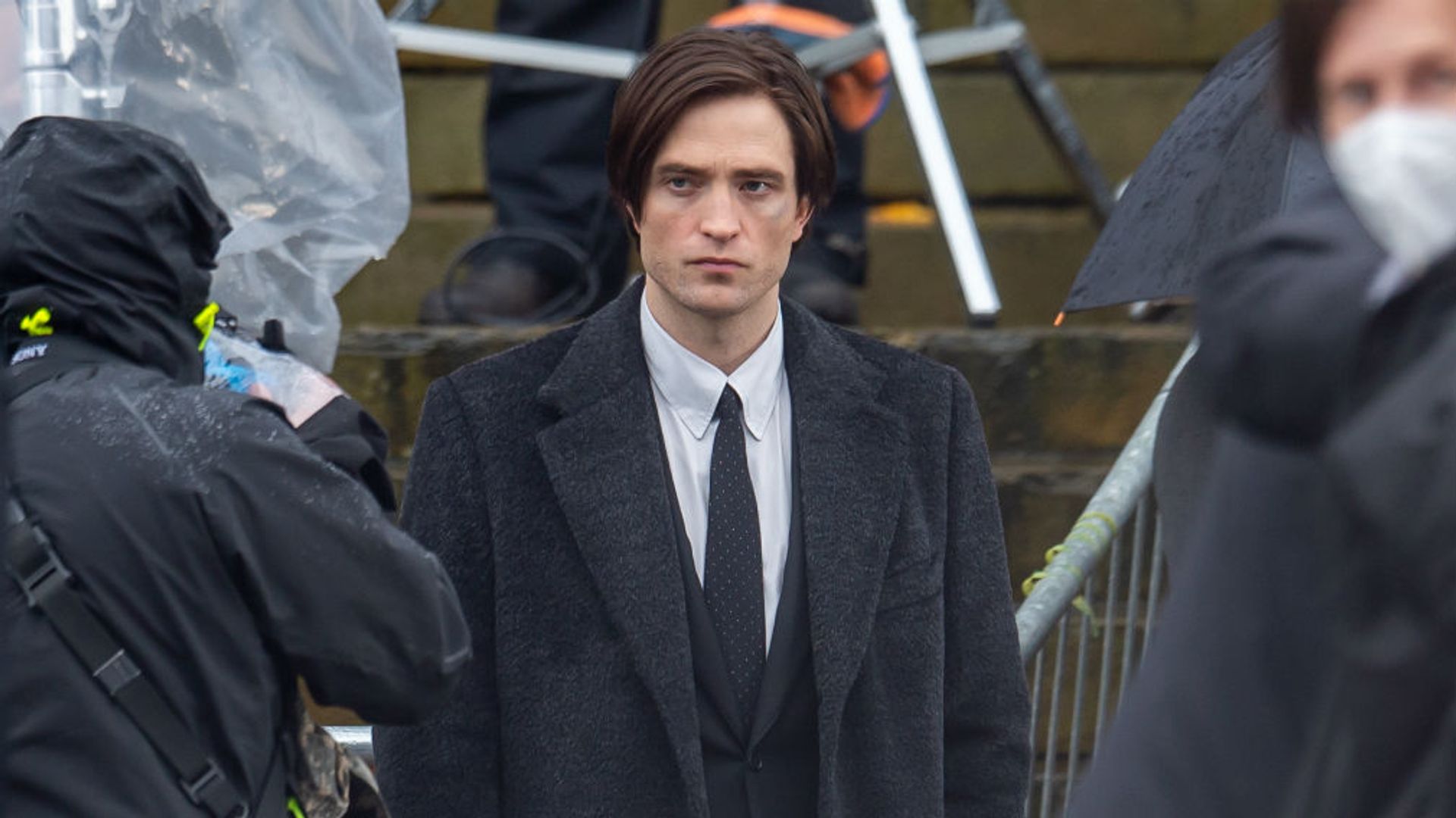 Robert Pattinson sul set di "The Batman"