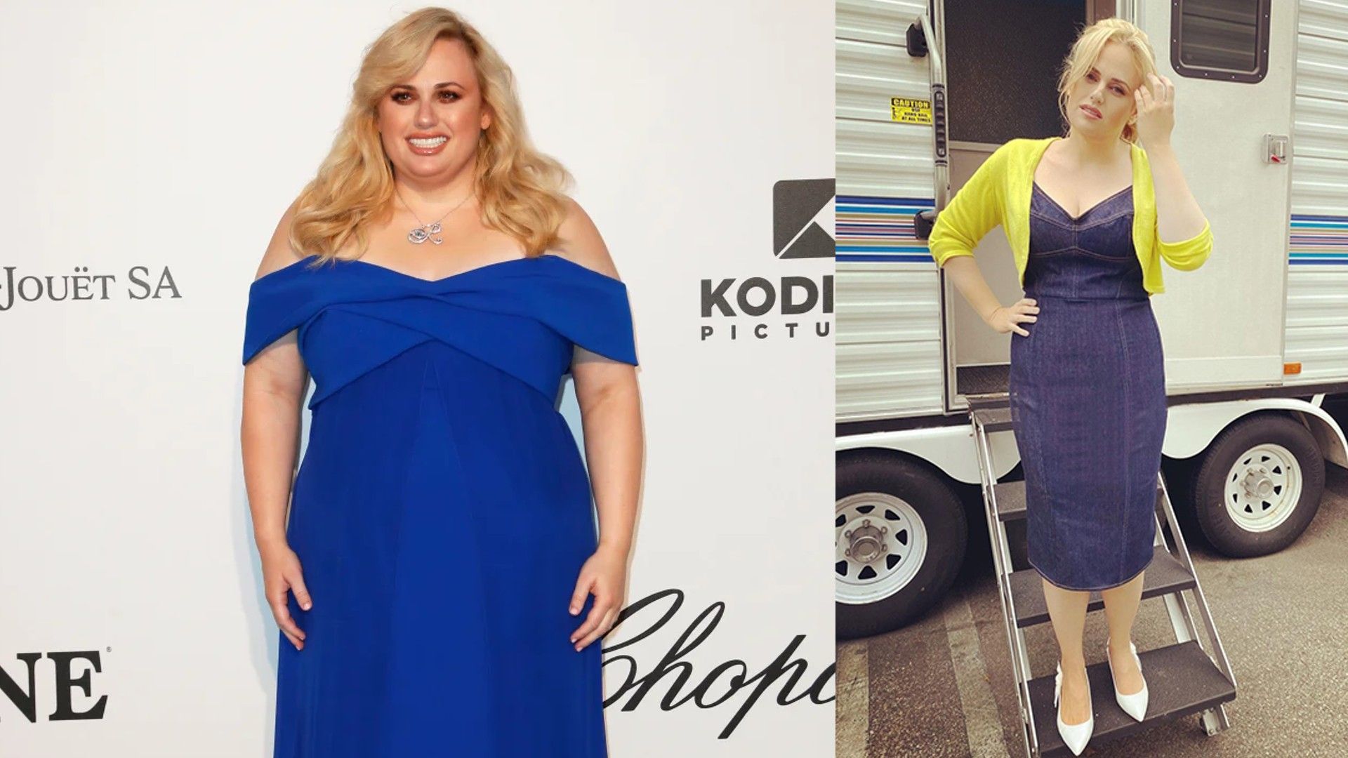 Rebel Wilson prima e dopo la perdita di peso