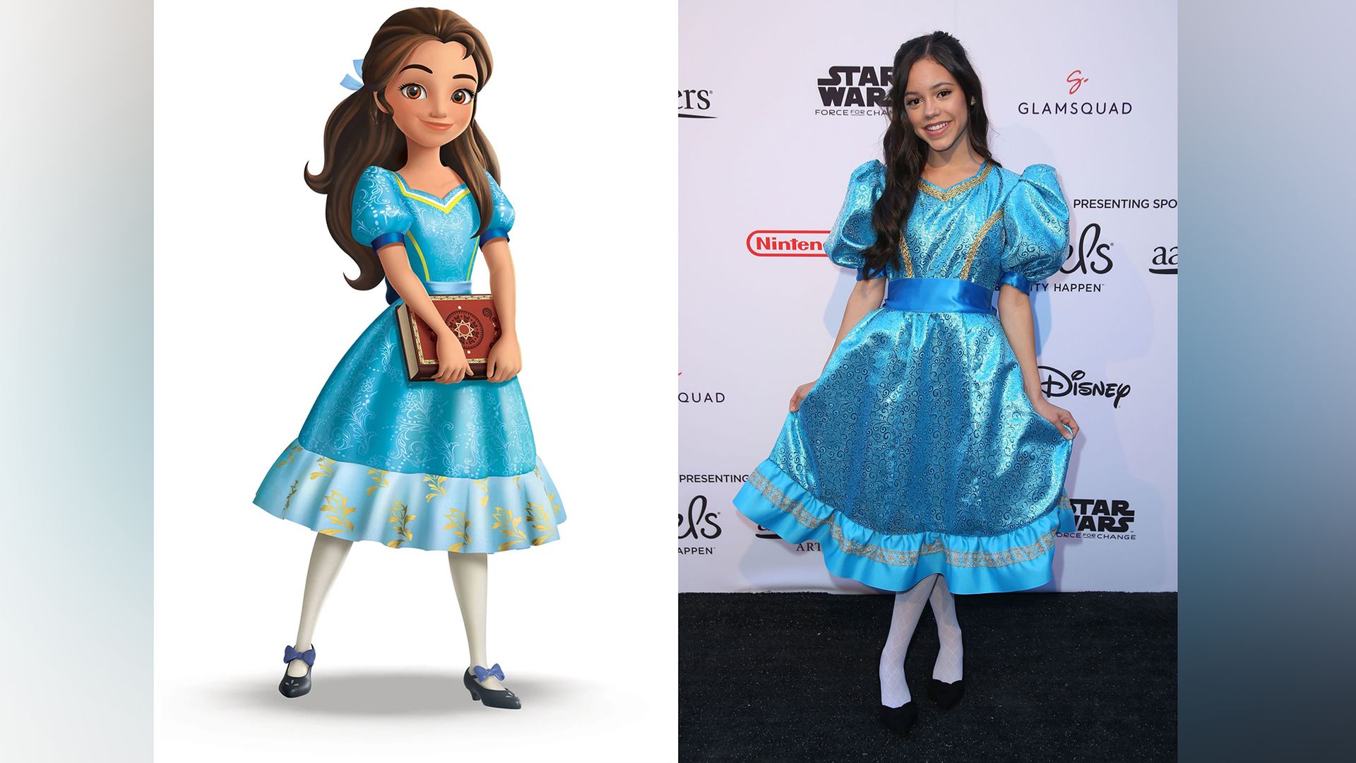 Jenna Ortega e la Principessa Isabel, a cui ha prestato la voce