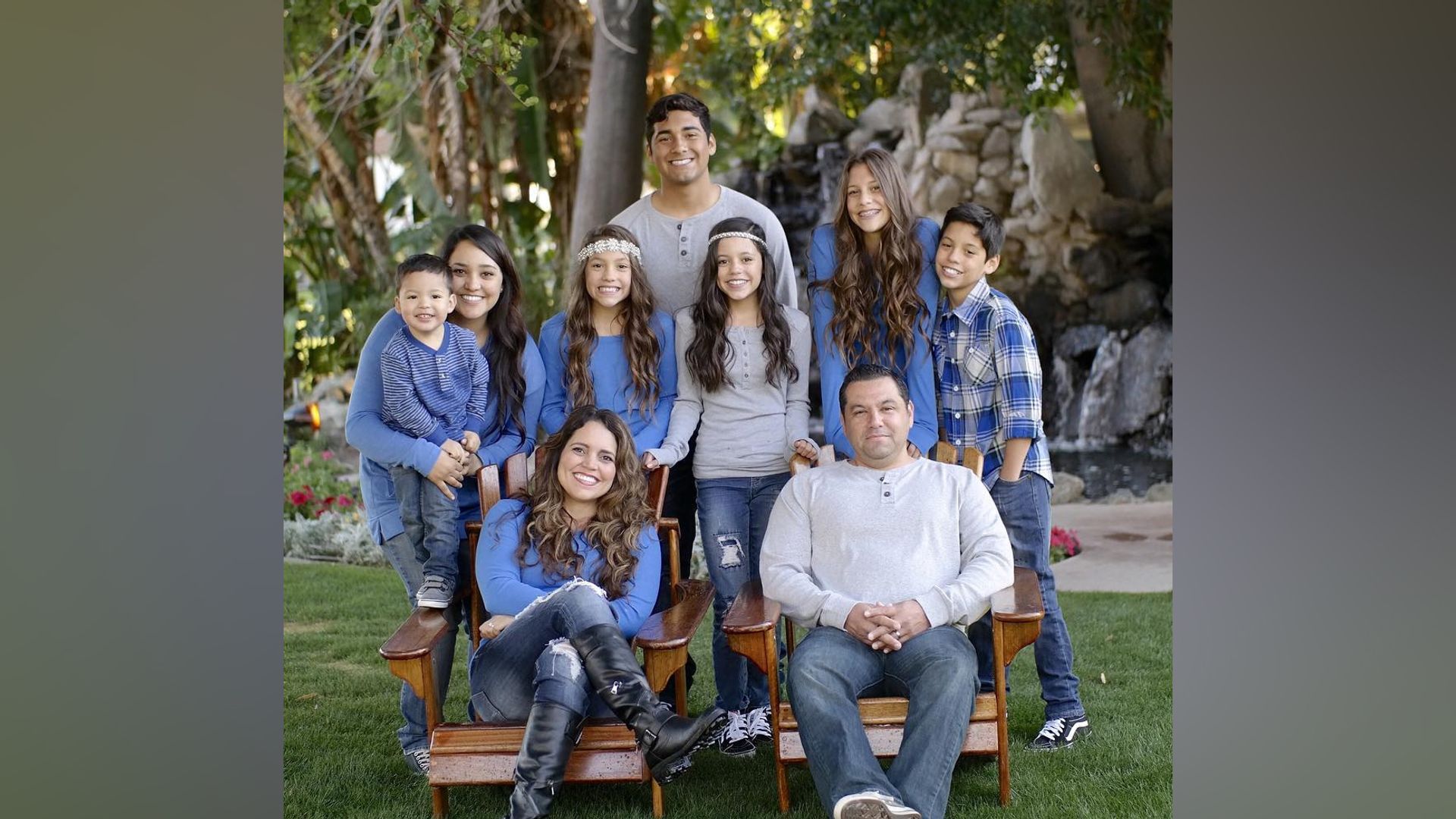 Jenna Ortega con la sua famiglia