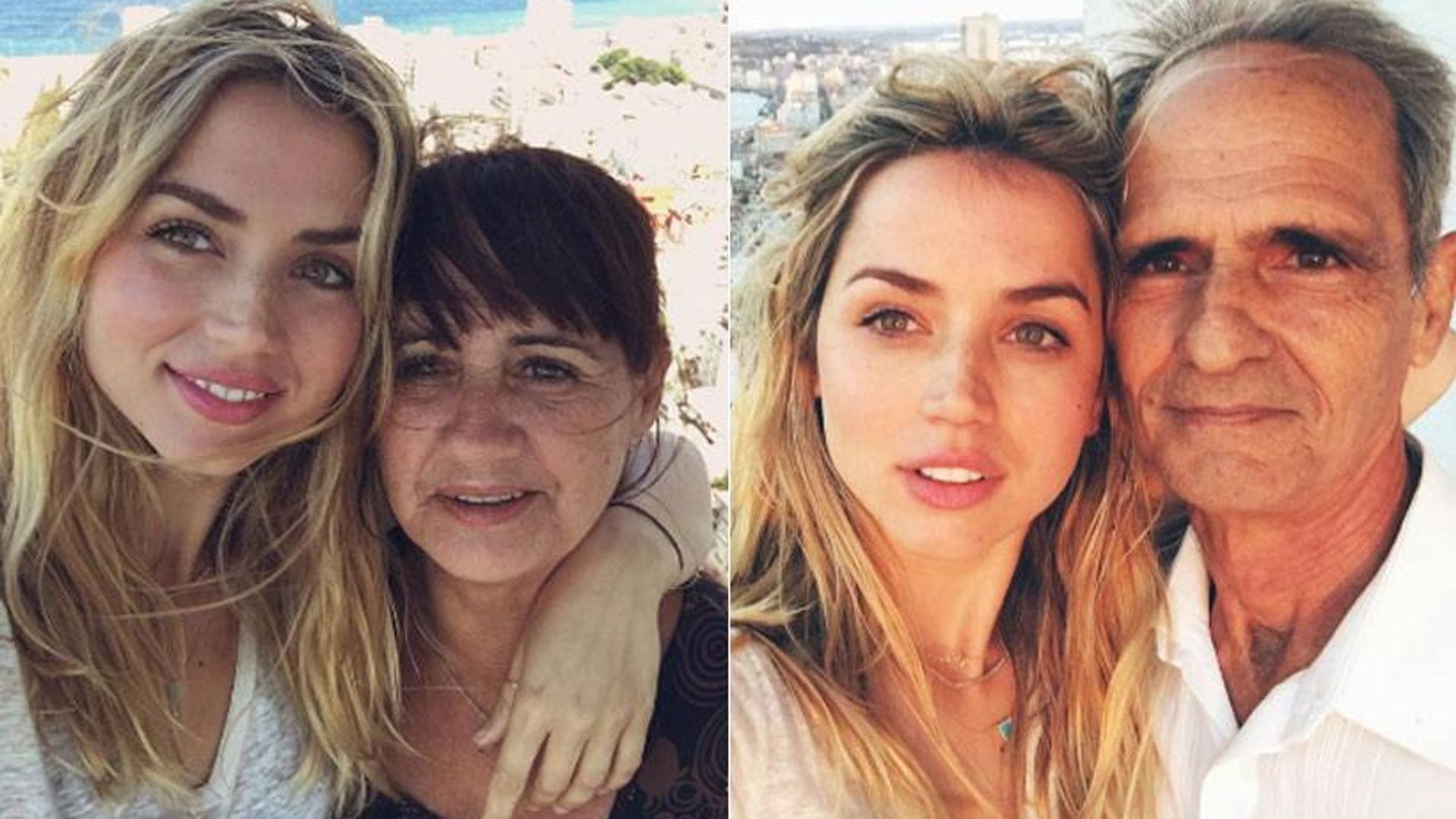 Ana de Armas con i genitori