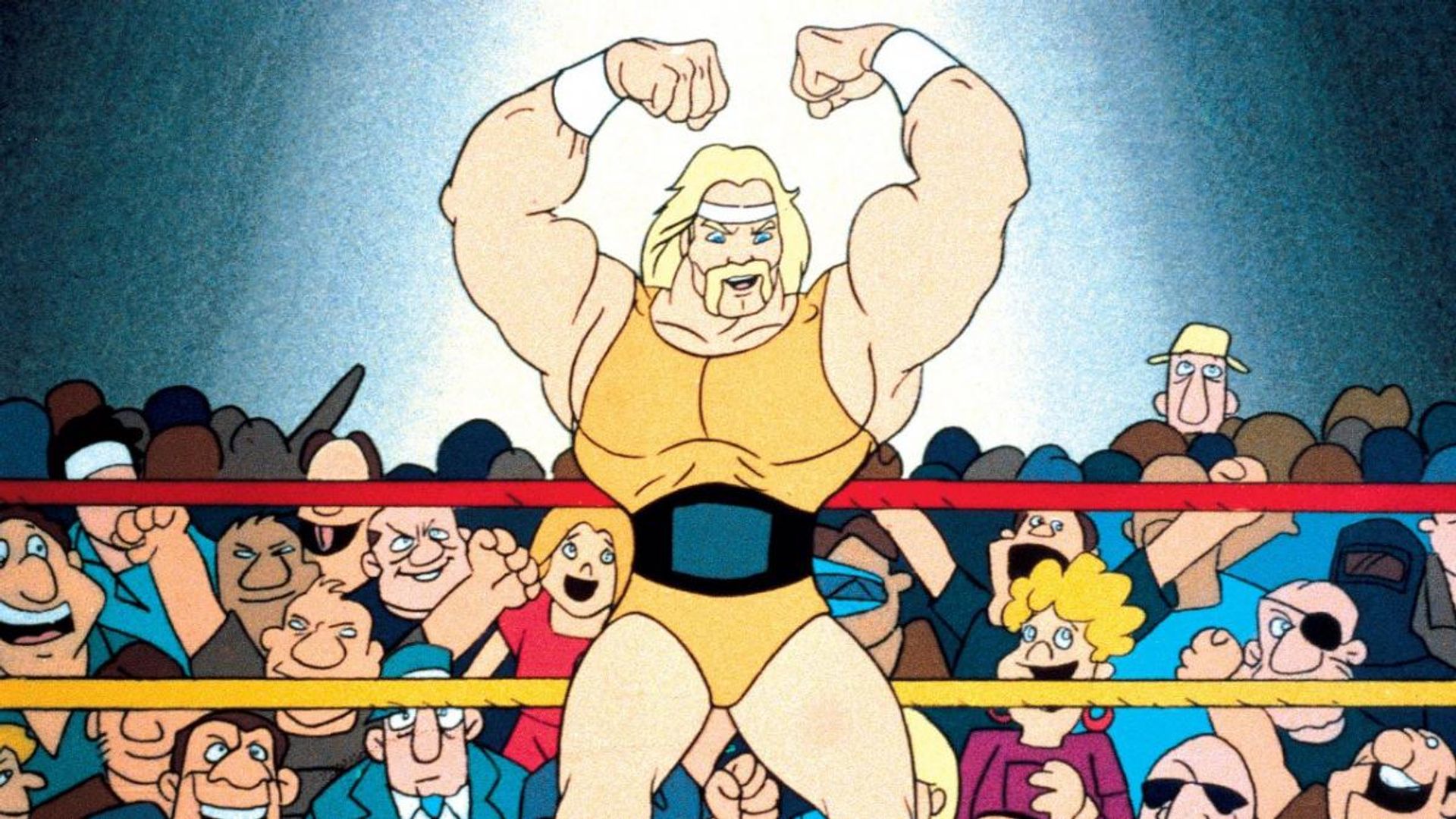 Una scena dalla serie animata 'Hulk Hogan's Rock 'n' Wrestling'