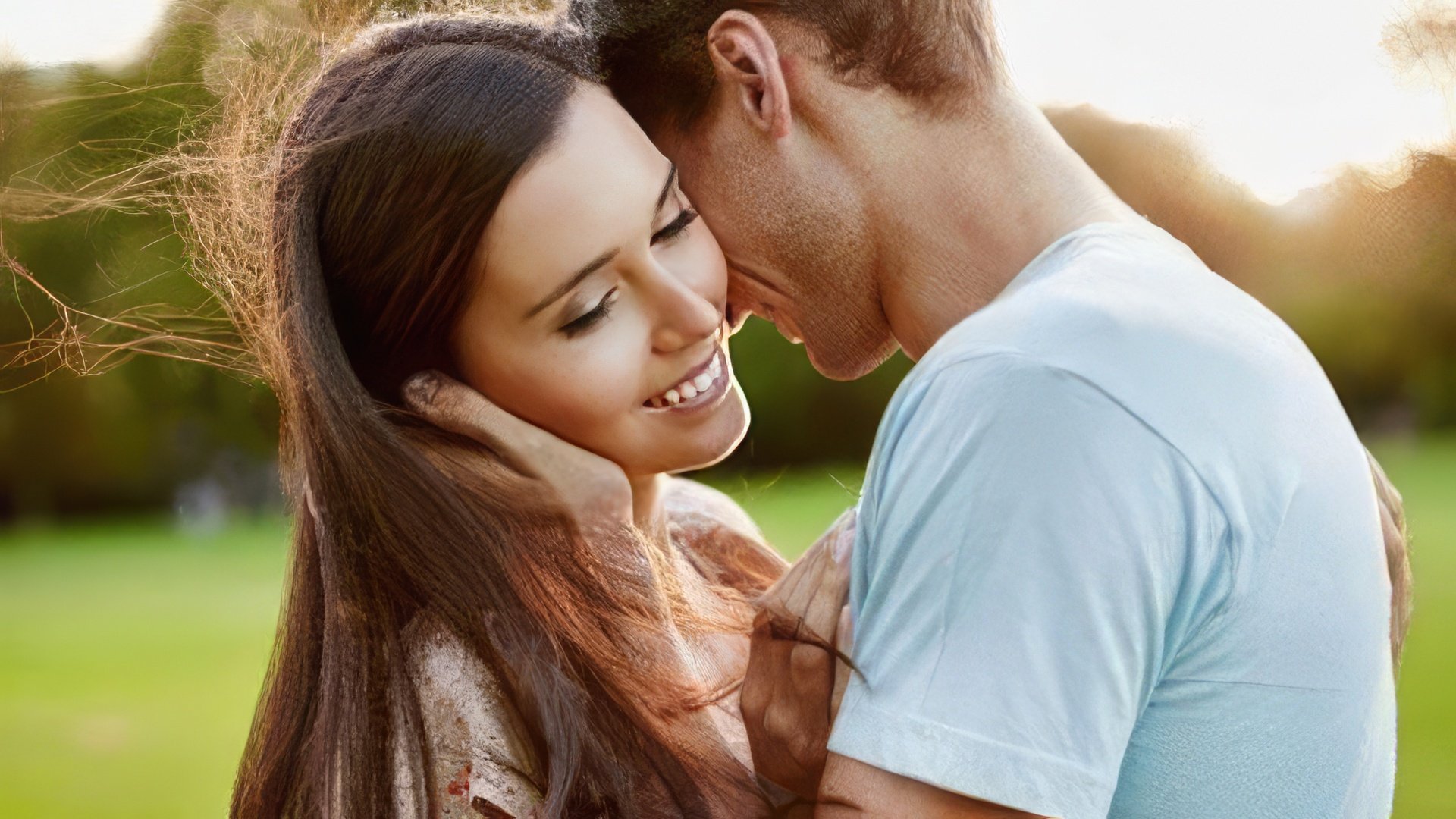 Una Donna Bilancia e un Uomo Acquario Sono Sorridenti e Amichevoli L'uno con L'altro