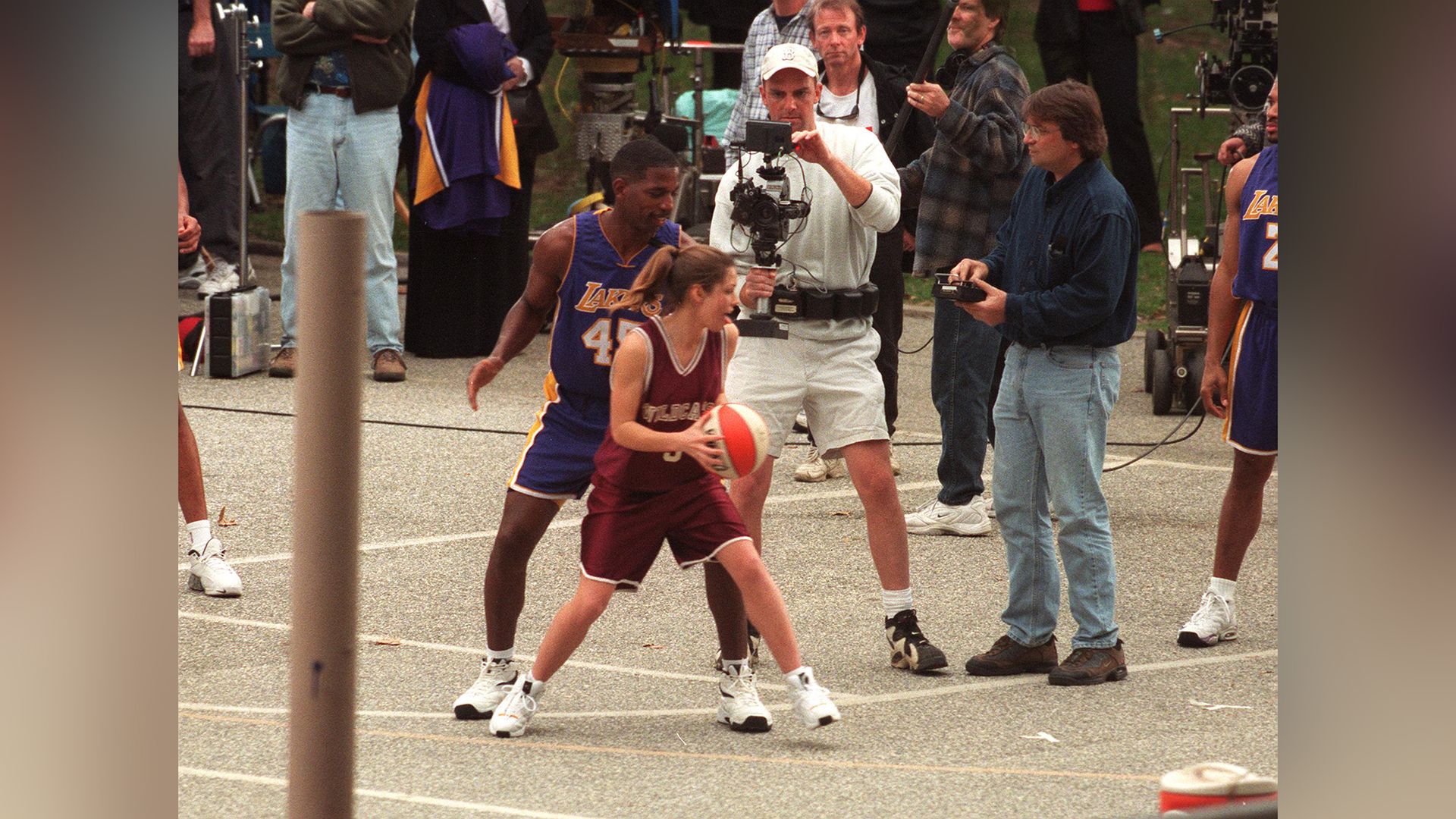 Jessica Biel sul set della serie '7th Heaven'