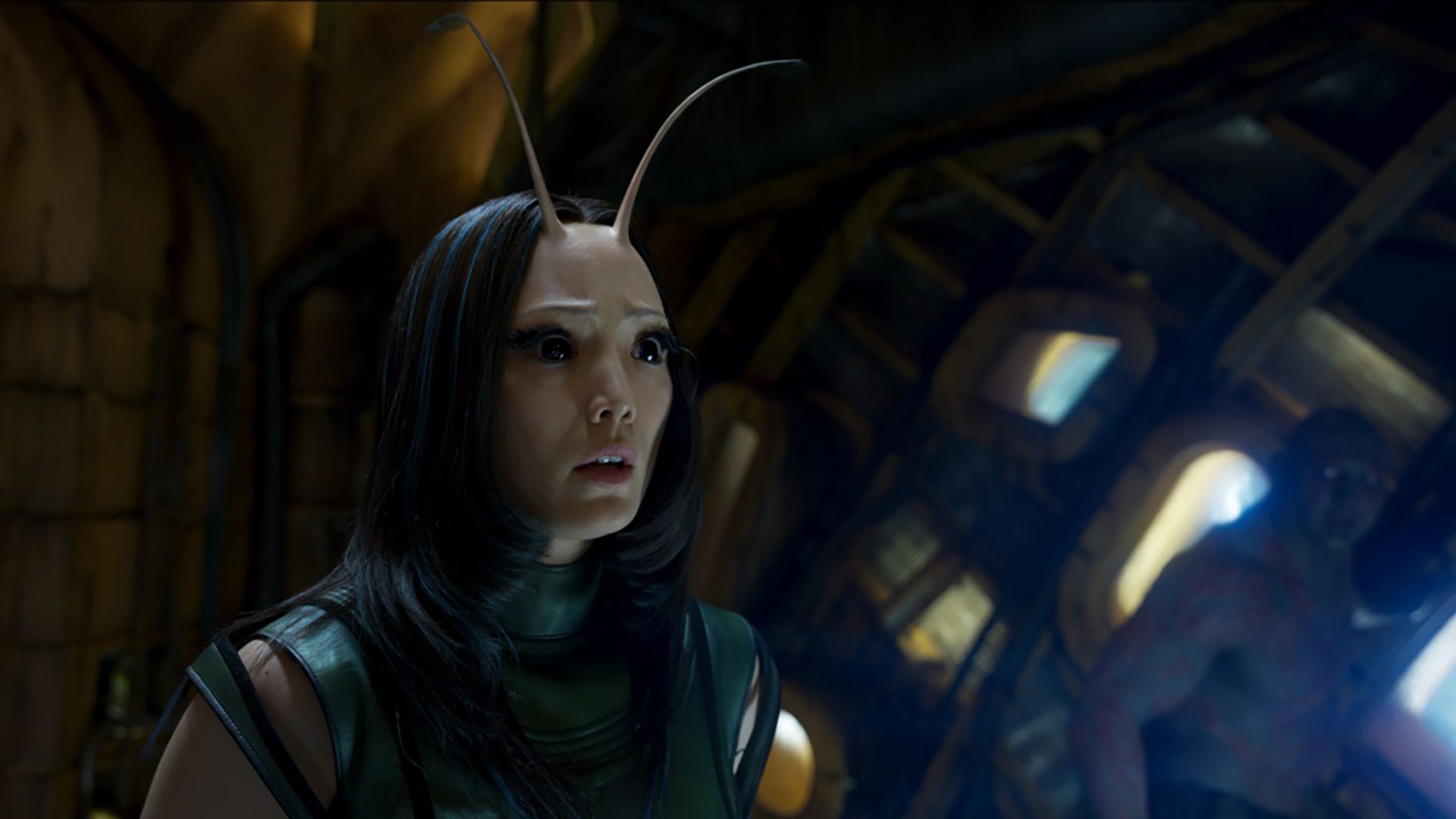 Pom Klementieff nei panni di Mantis