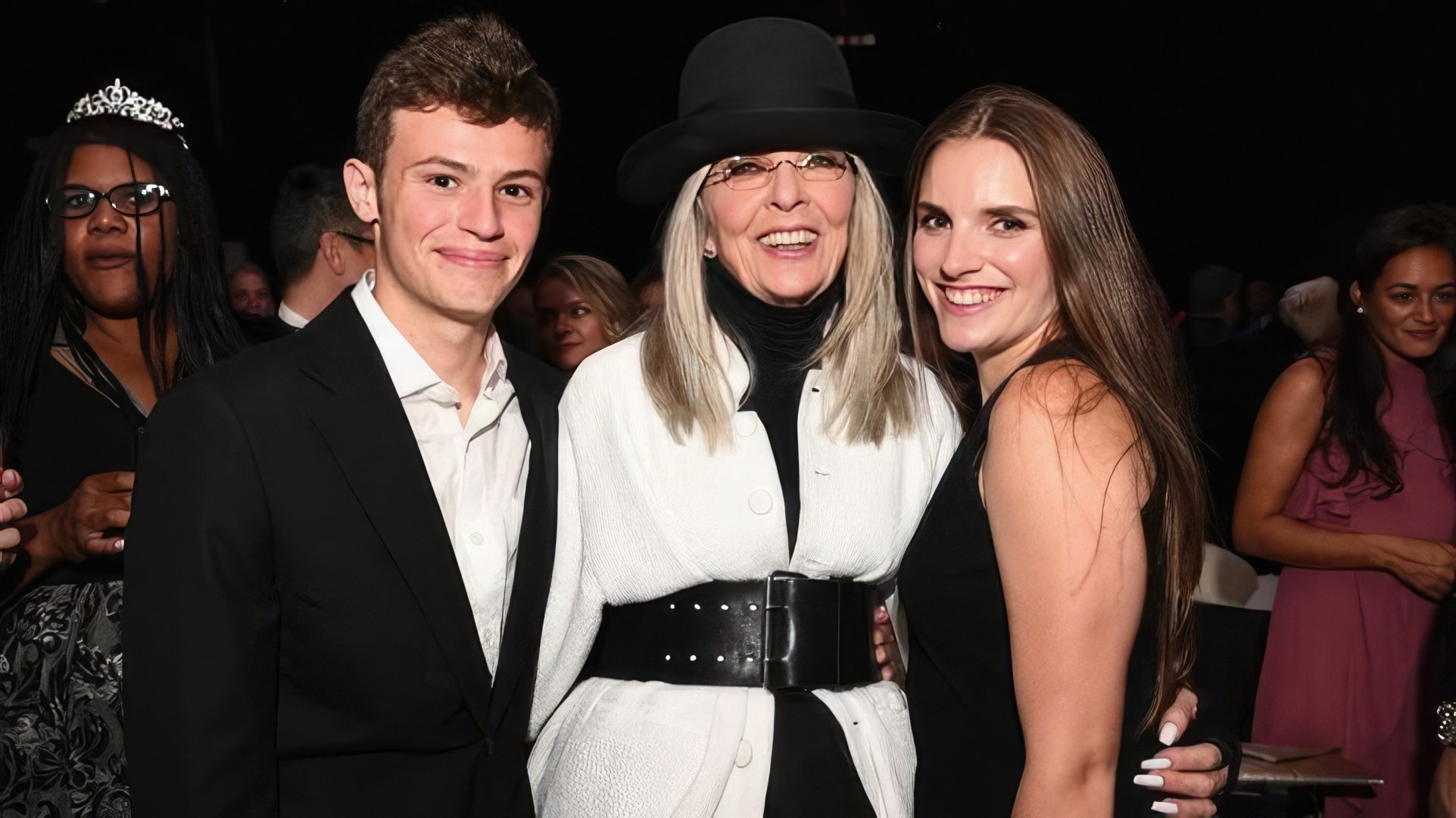 Diane Keaton con i suoi figli