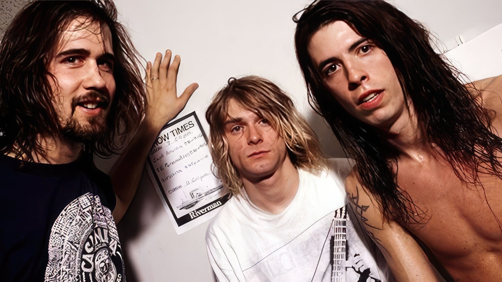 Kurt Cobain e la sua band Nirvana