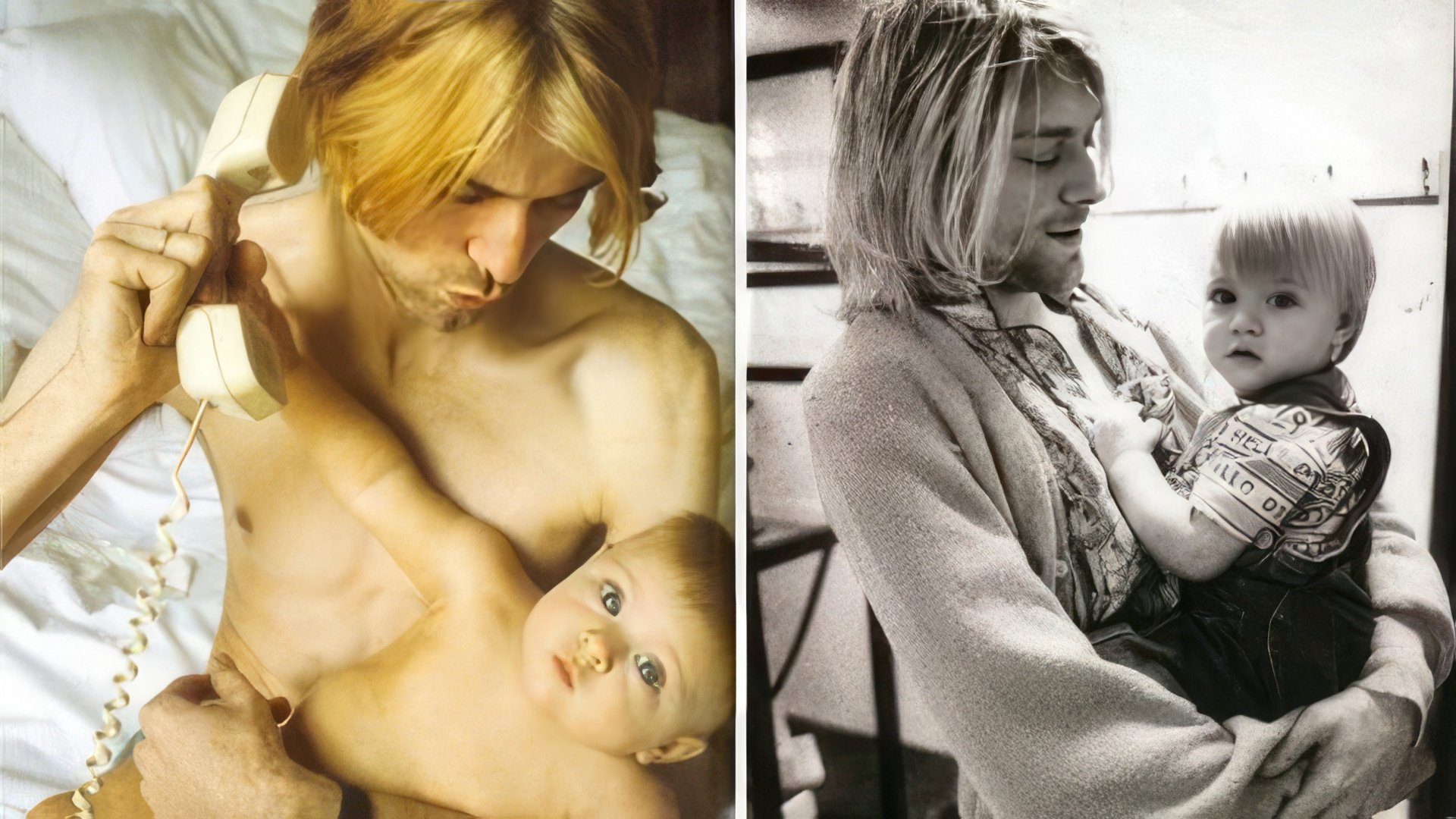Kurt Cobain con sua figlia