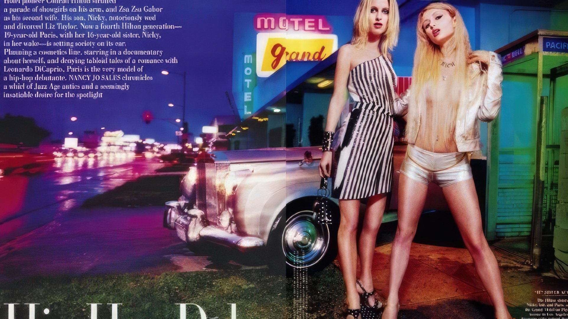 Paris di 19 anni e Niki di 16 sulla copertina di Vanity Fair (2000)