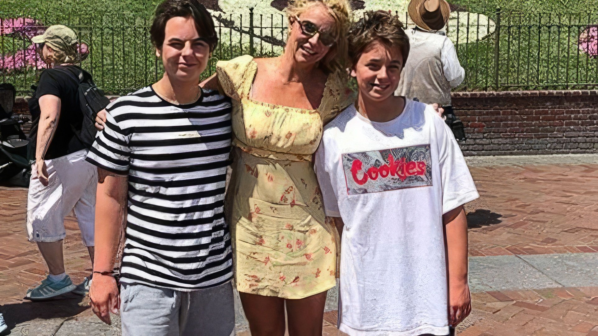 Britney Spears con i suoi figli