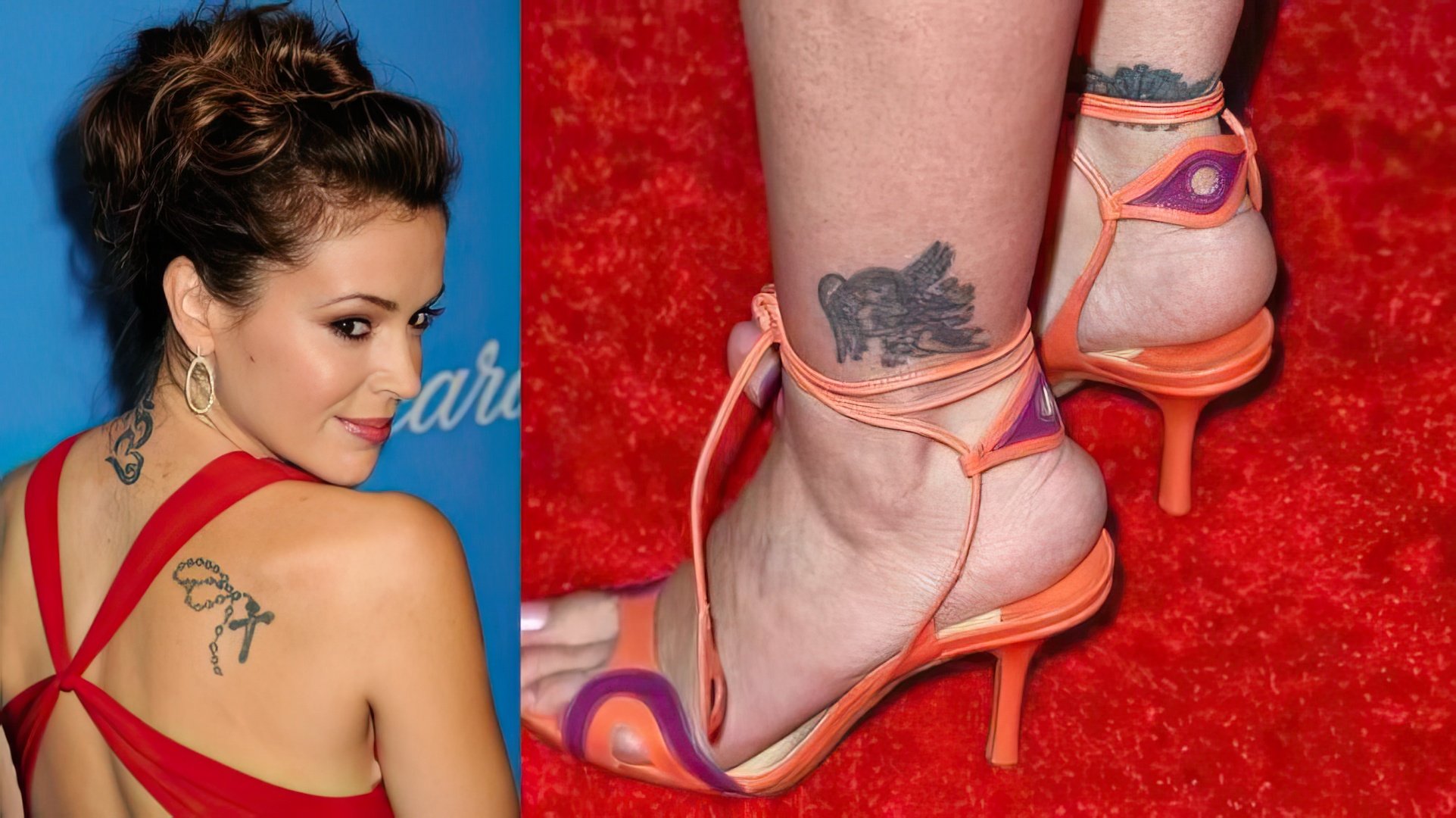 Parte dei tatuaggi di Alyssa Milano