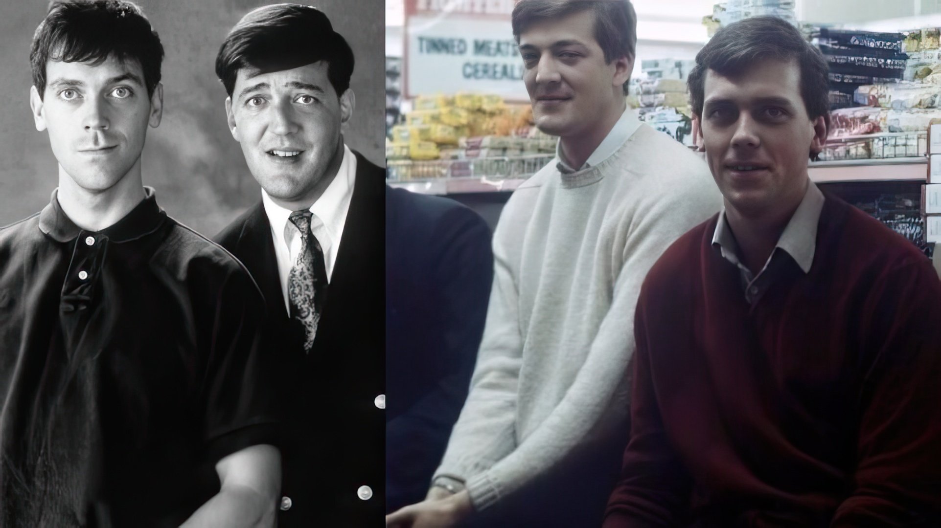 Hugh Laurie e Stephen Fry da giovani