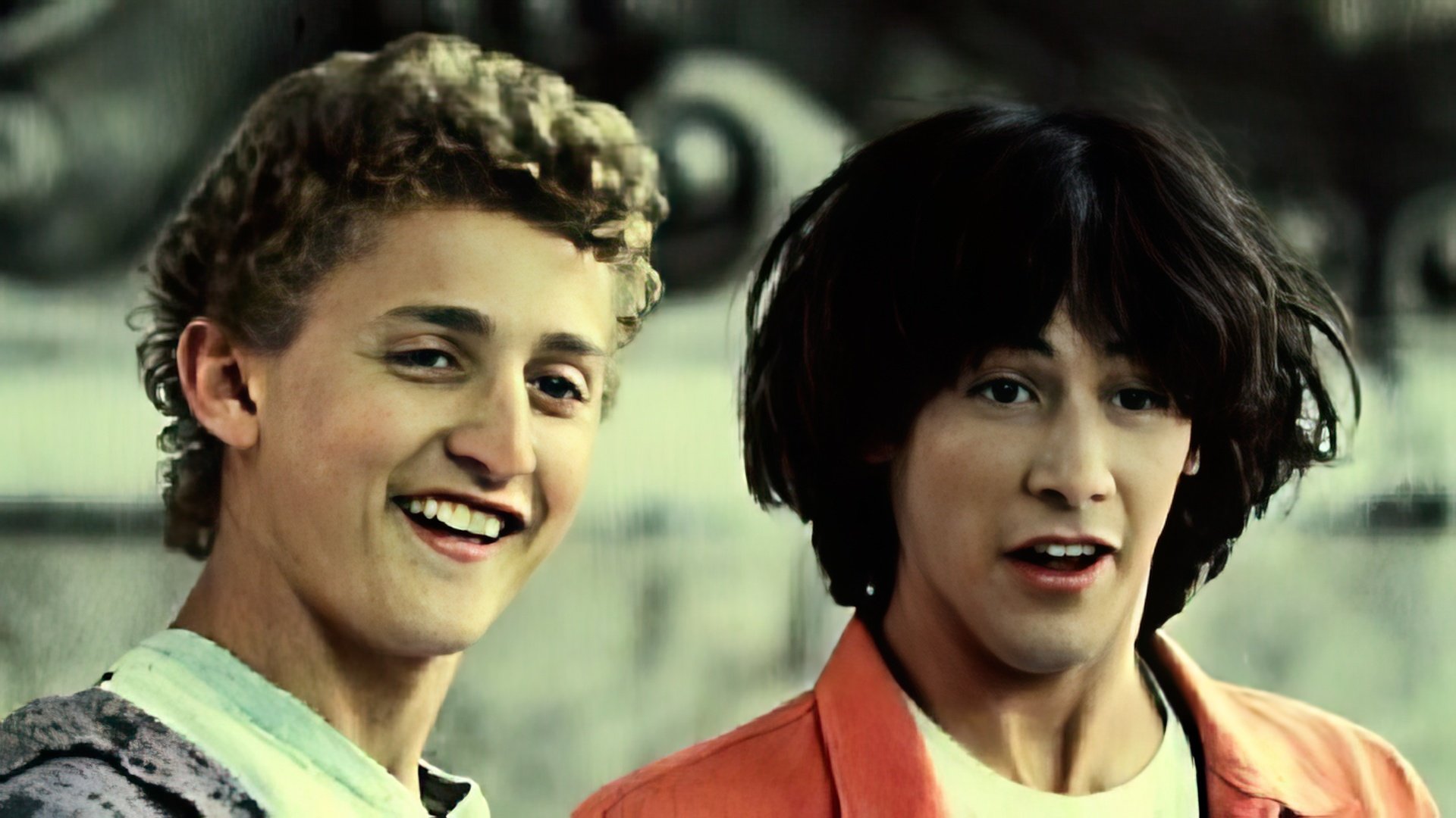 Keanu Reeves nella commedia 'Bill & Ted's Excellent Adventure'
