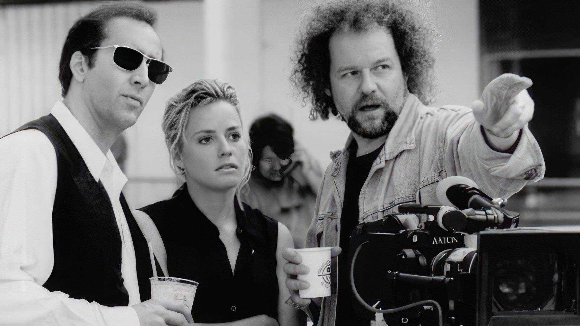 Foto dalle riprese del dramma 'Leaving Las Vegas'