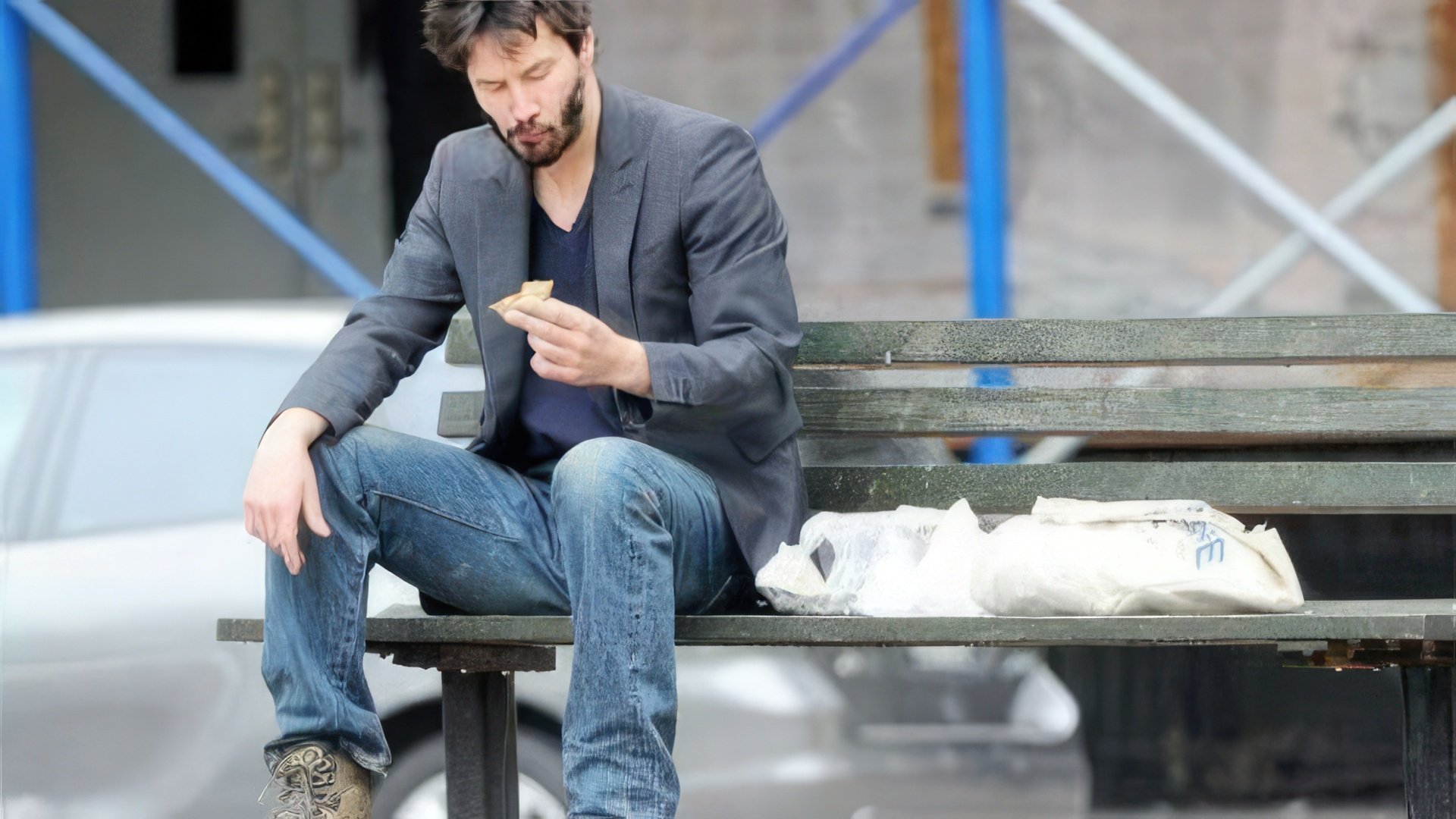 La foto che ha dato inizio al meme 'Sad Keanu'