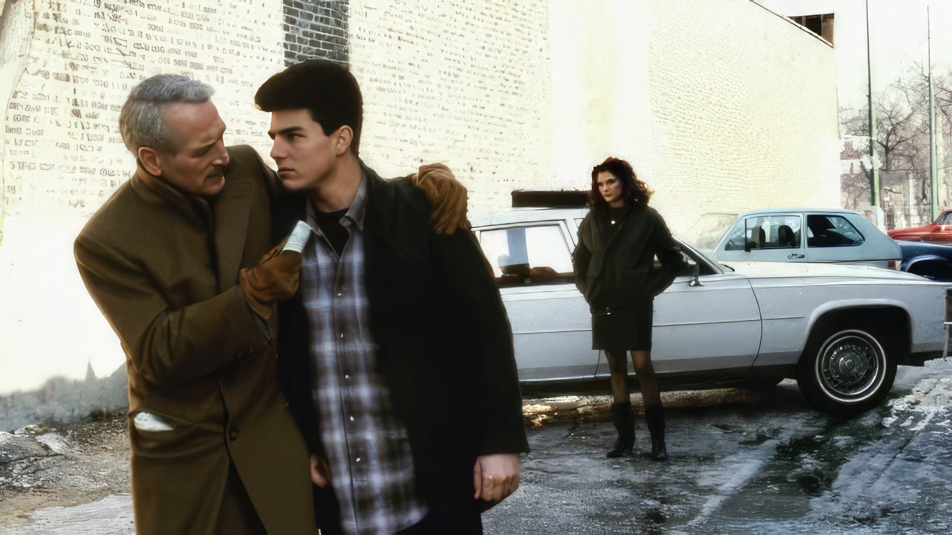 Tom Cruise e Paul Newman sul set di The Color of Money