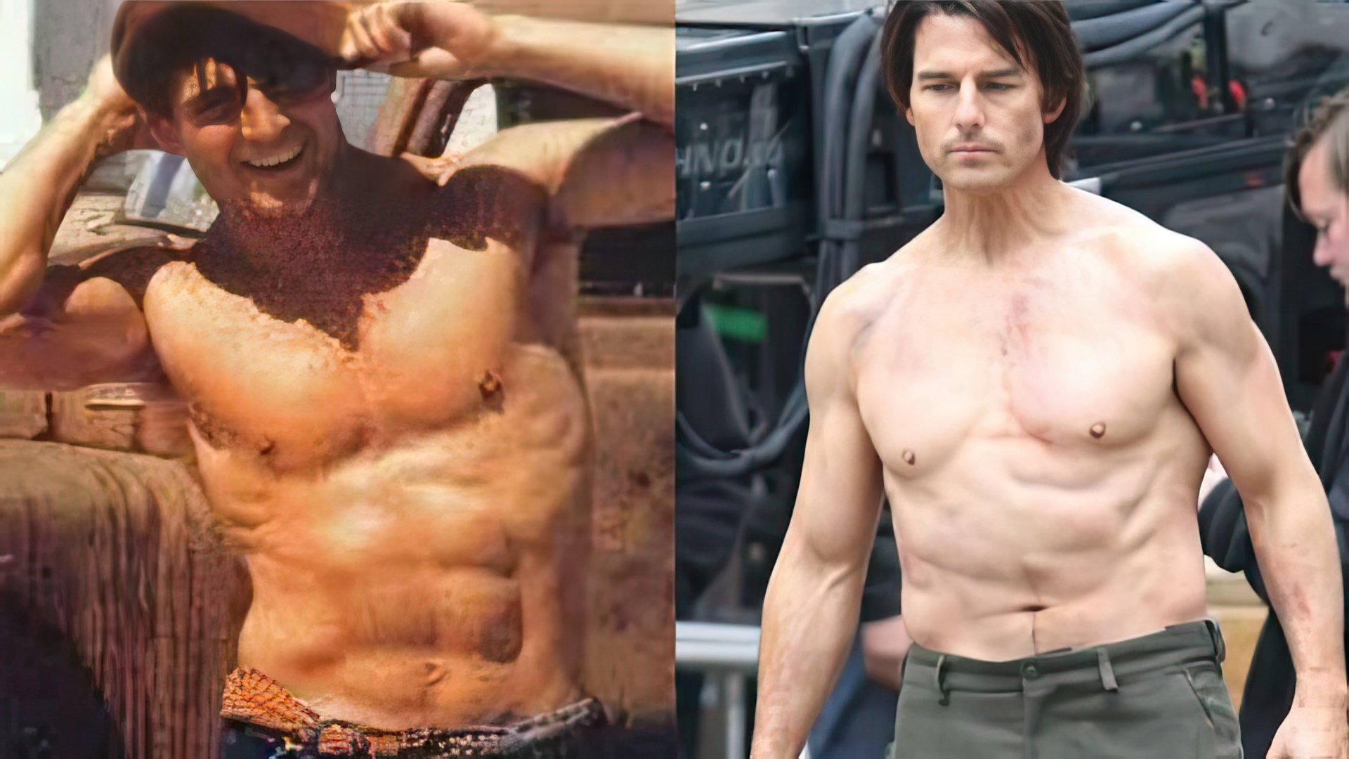 Tom Cruise da giovane e ora