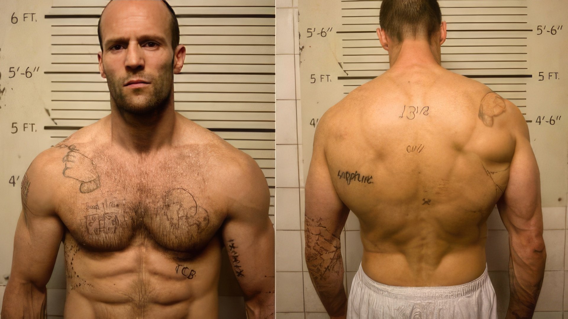 Il fisico di Jason Statham è perfetto per i suoi ruoli iconici