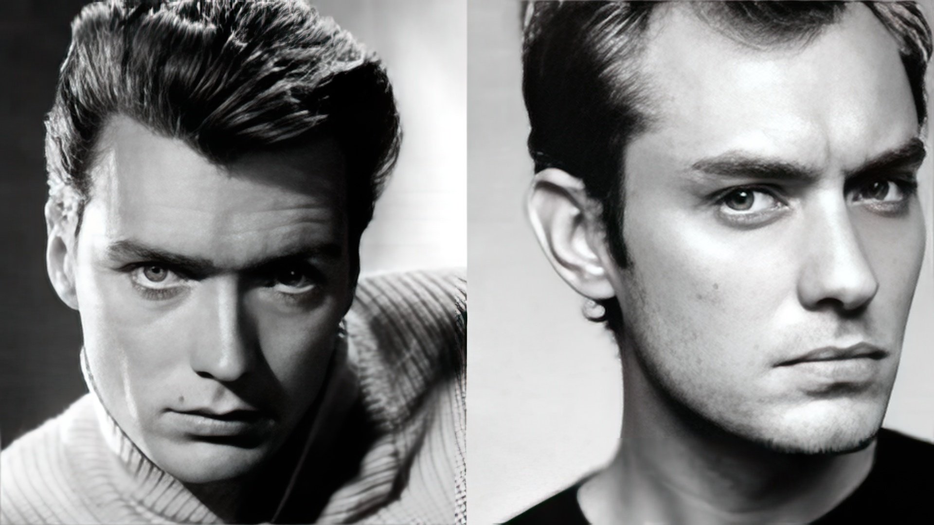 Jude Law assomiglia a un giovane Clint Eastwood (a sinistra)