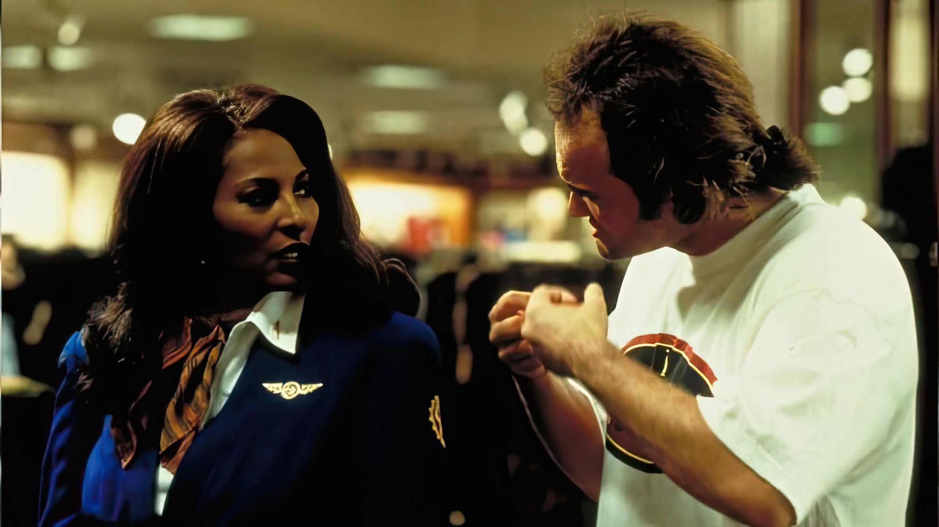 Pam Grier e Quentin Tarantino