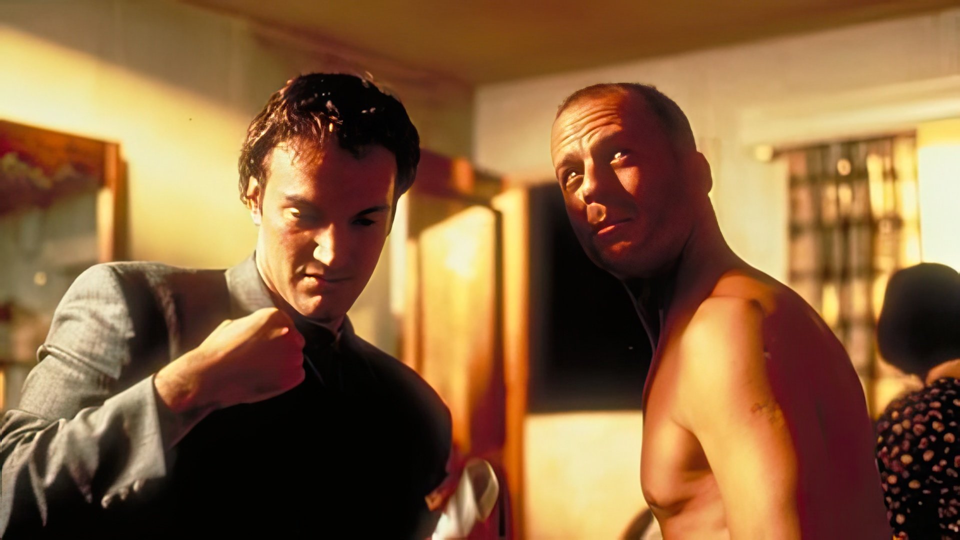 Quentin Tarantino e Bruce Willis