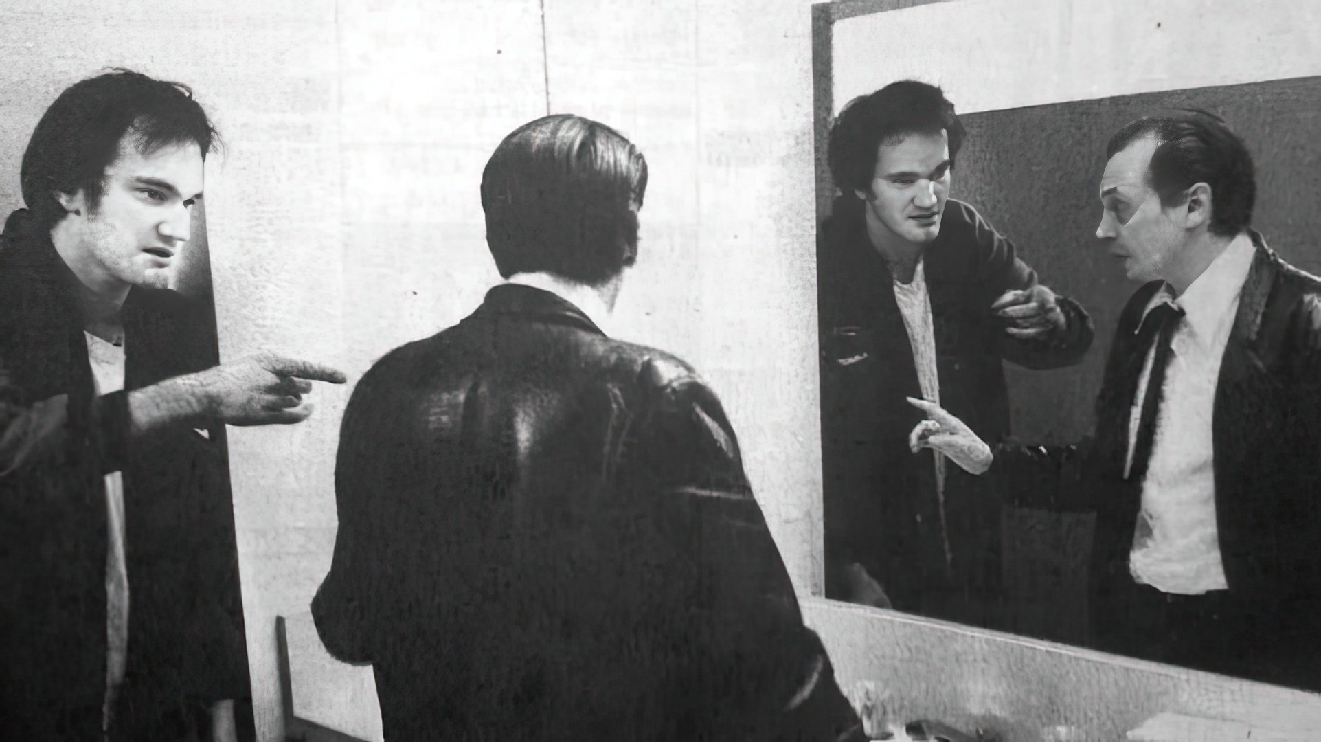 Quentin Tarantino e Steve Buscemi sul set di 'Reservoir Dogs'