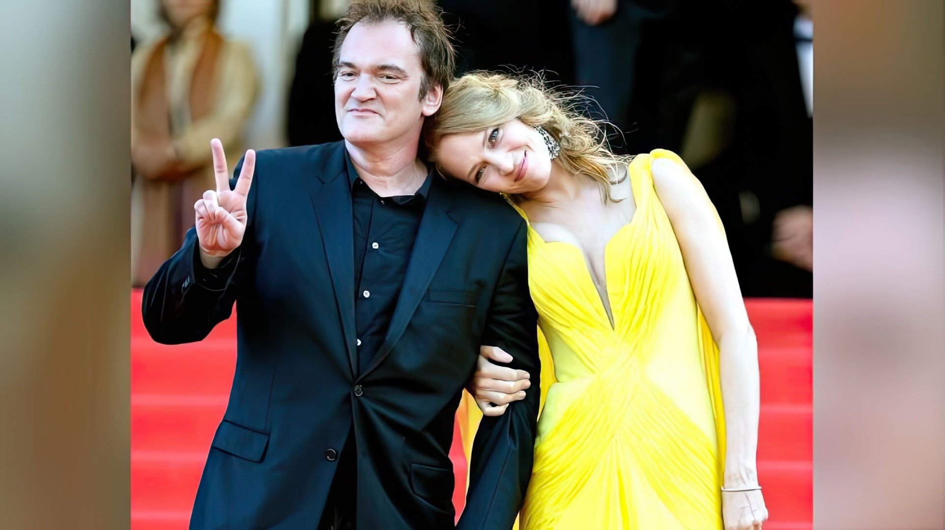 Thurman e Tarantino a Cannes 2014