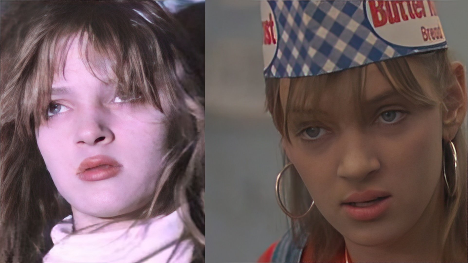 Uma Thurman agli inizi della sua carriera