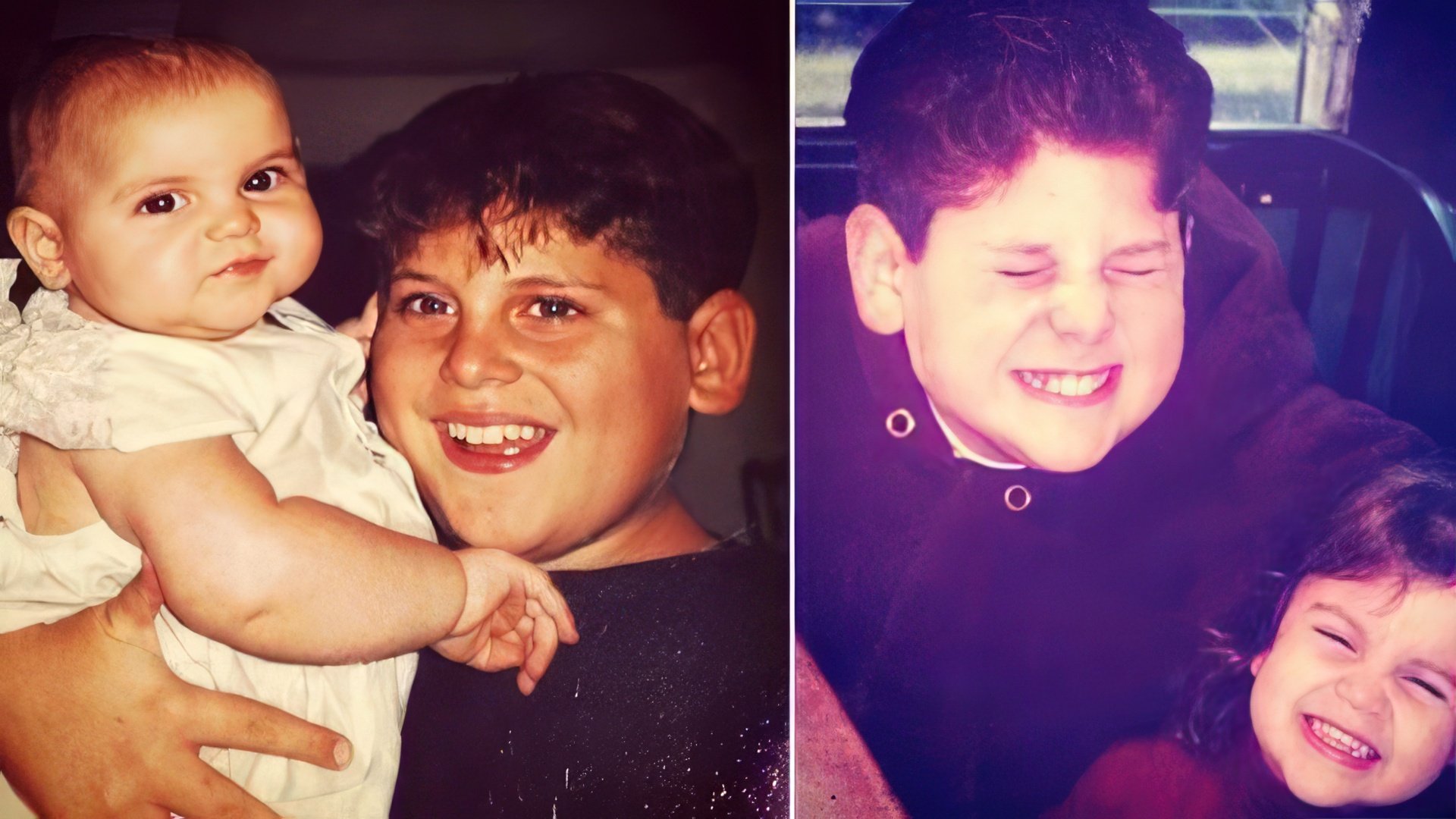 Jonah Hill da bambino con sua sorella