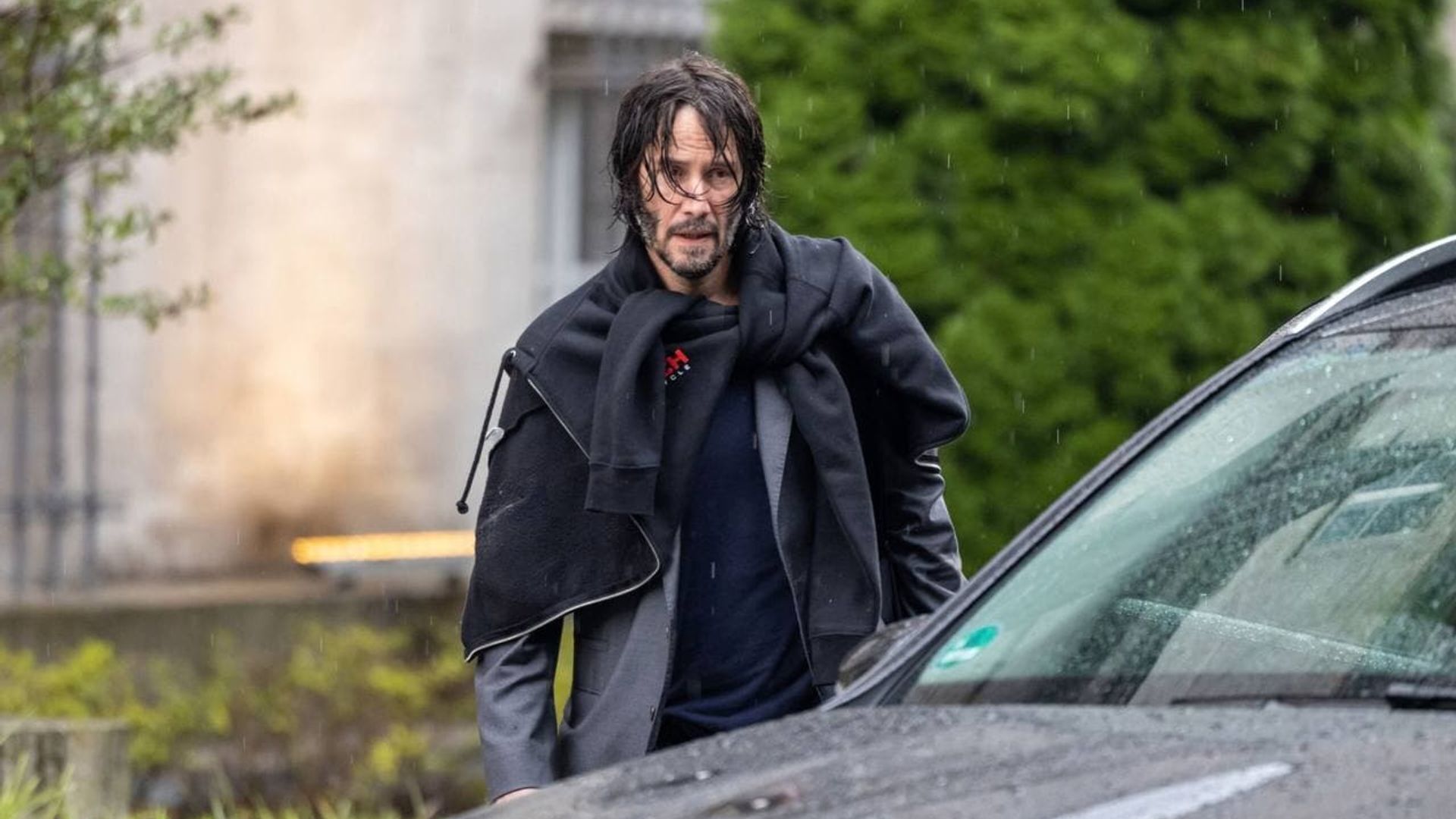 Keanu Reeves sul set del quarto 'John Wick'