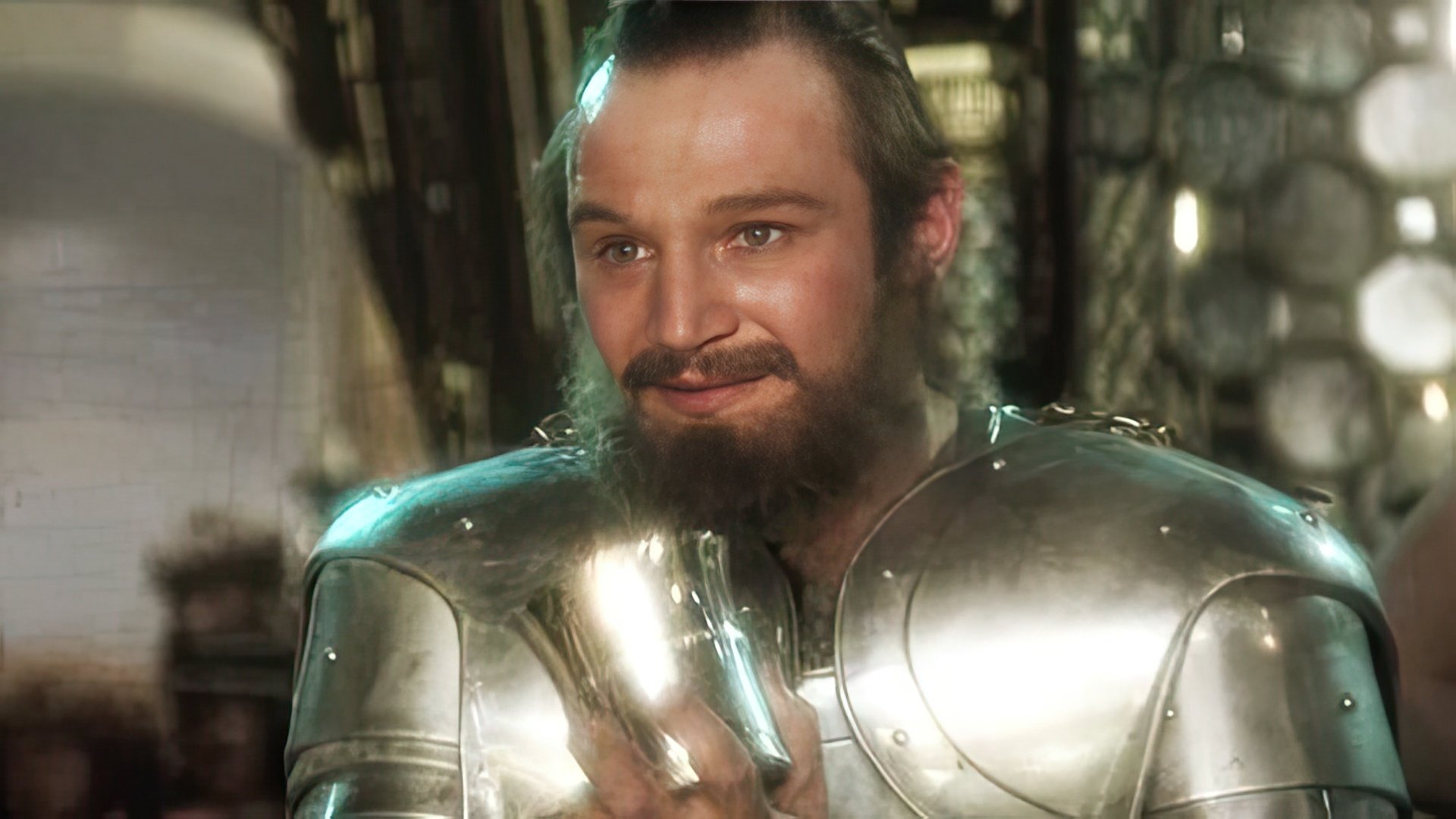 Liam Neeson nel film "Excalibur"
