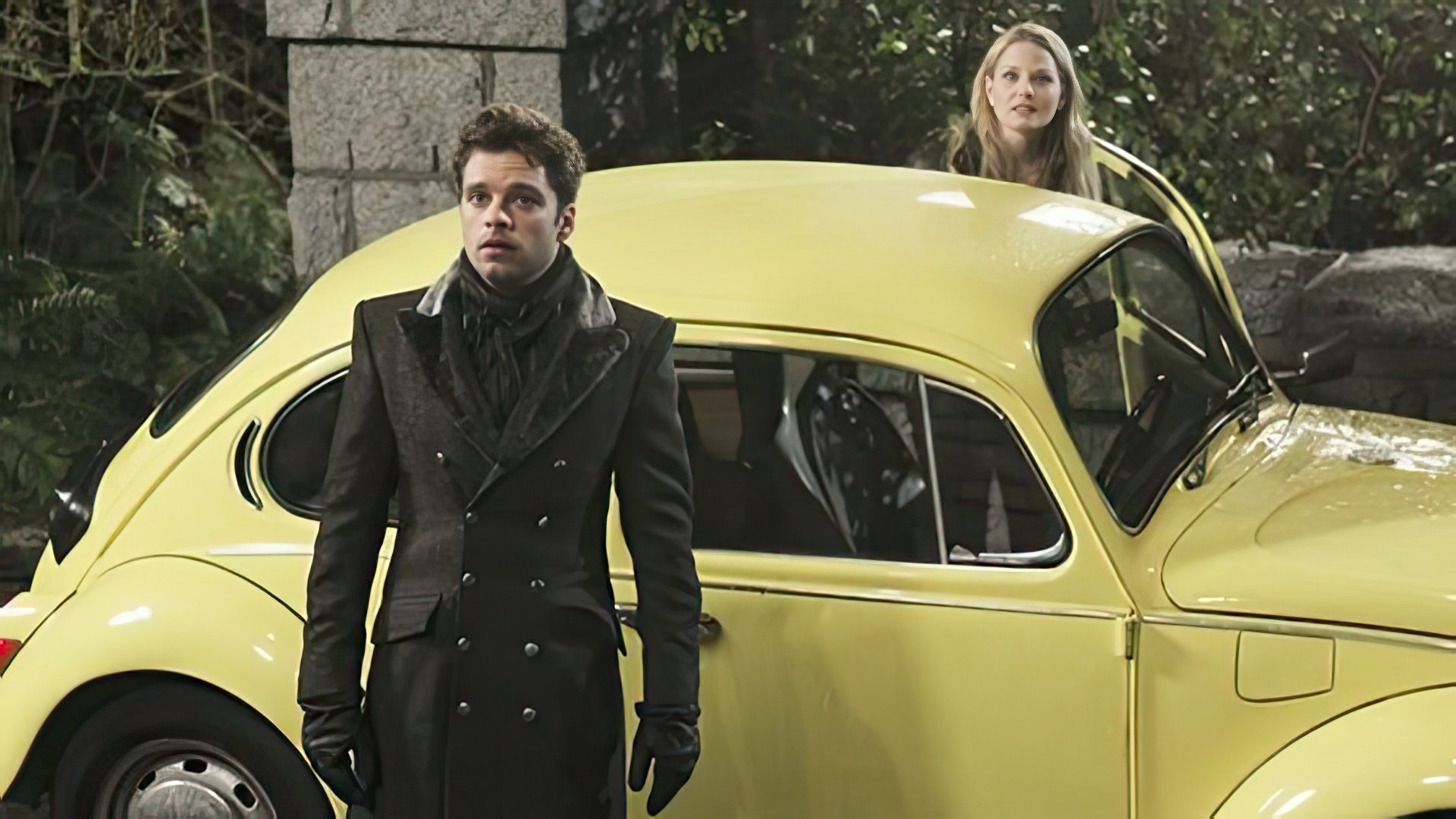 Sebastian Stan sul set della serie TV Once Upon a Time