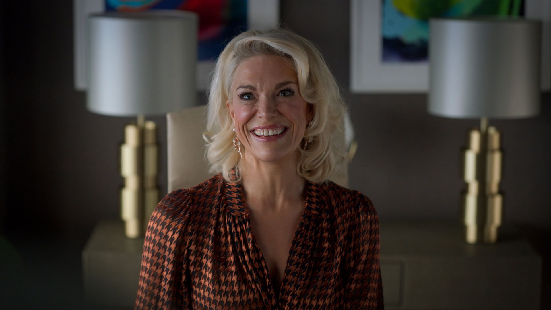 Hannah Waddingham nel ruolo di Rebecca Welton