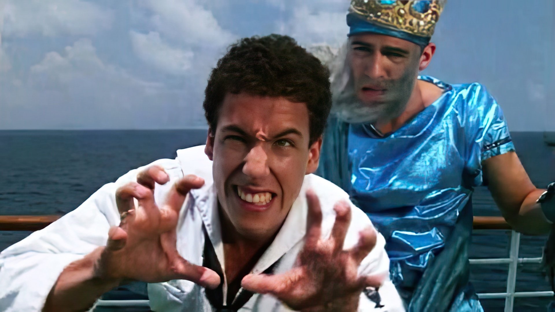 Una scena del film "Going Overboard"