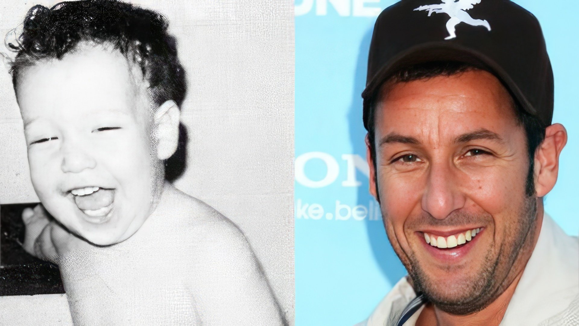 Adam Sandler da bambino e oggi
