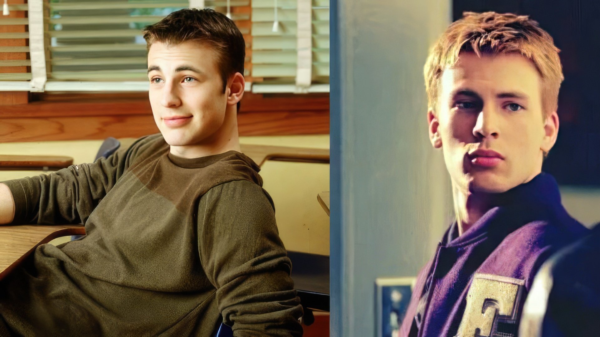 Chris Evans da giovane