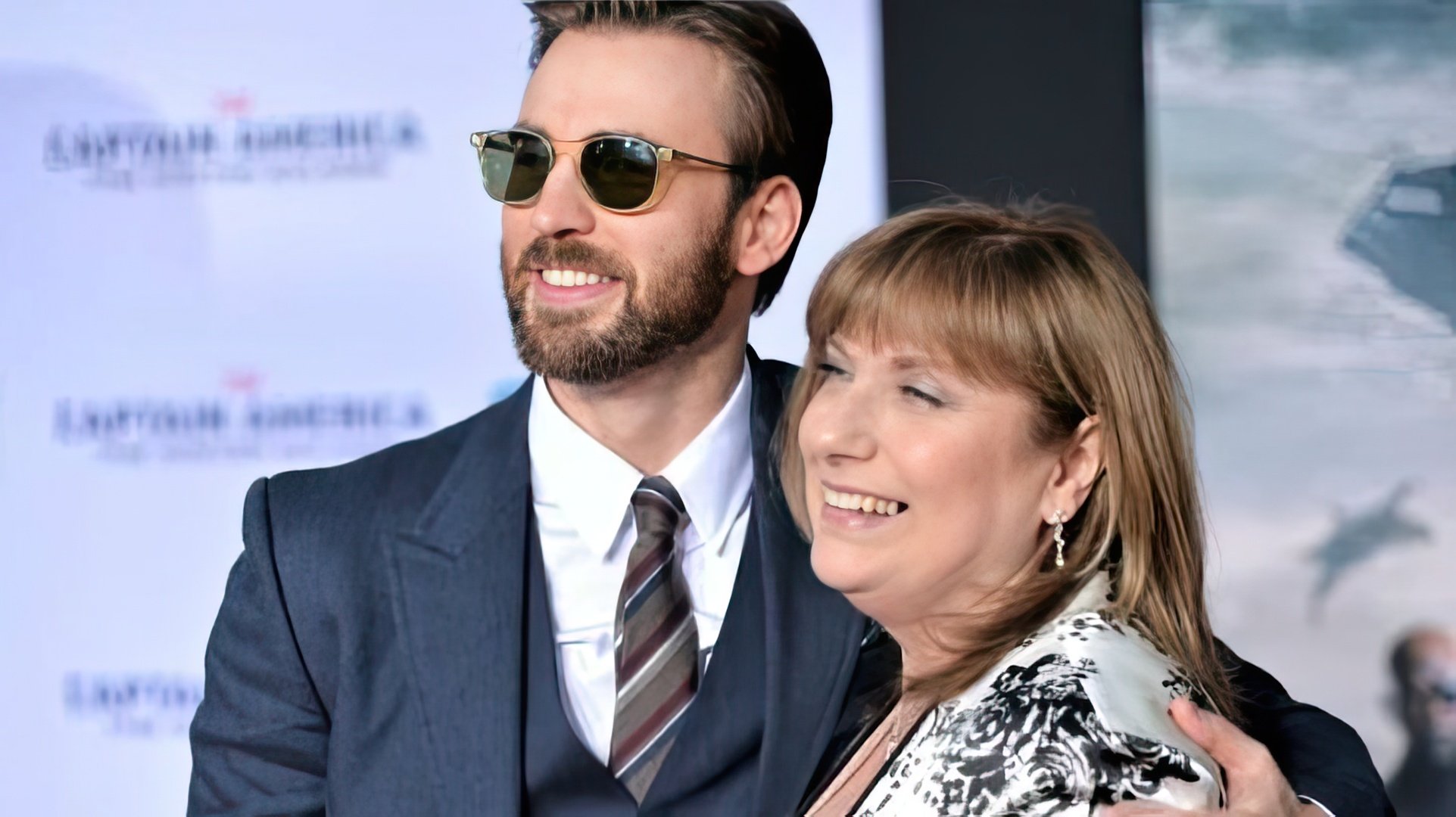 Chris Evans con sua madre
