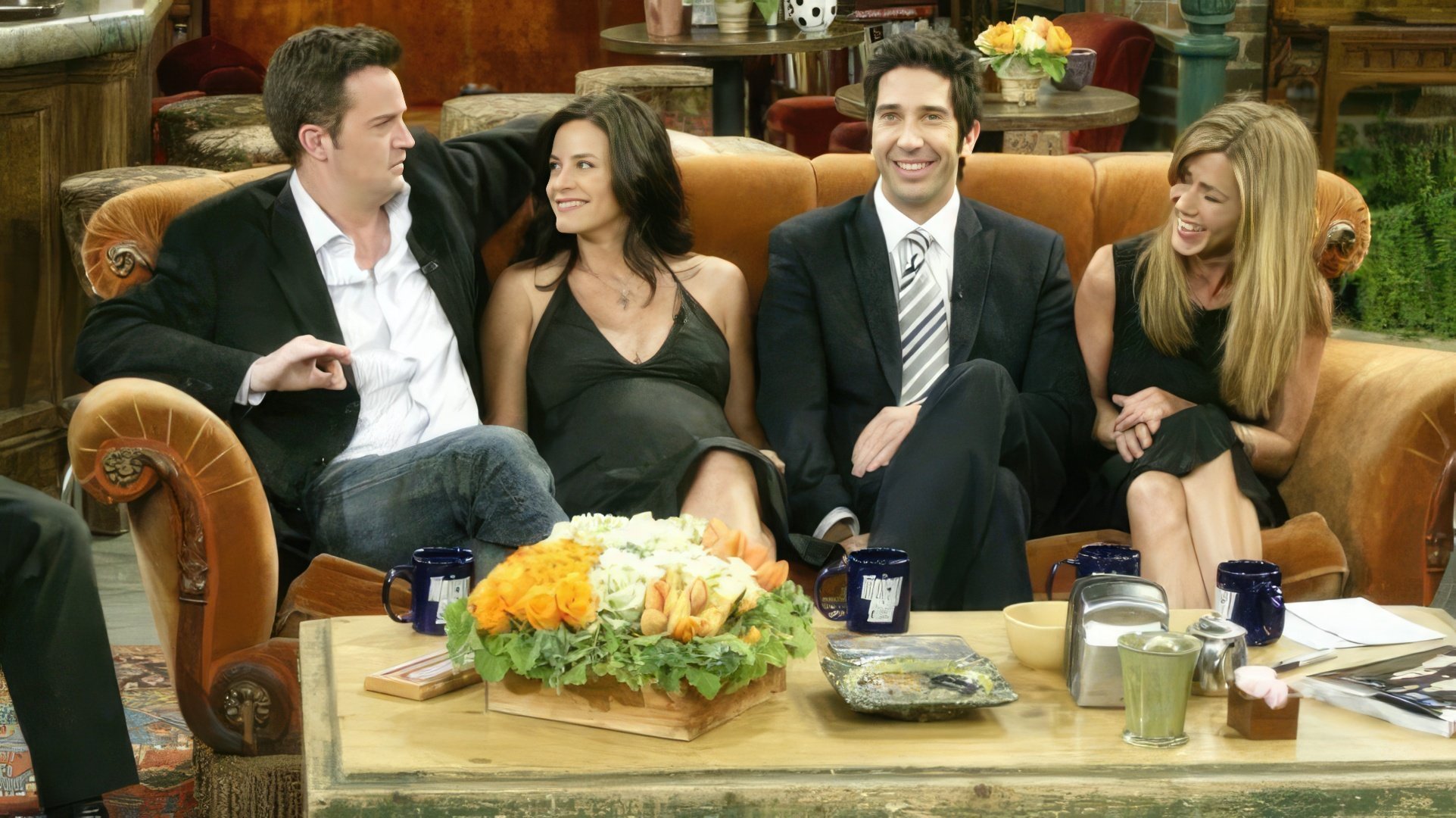 Courteney Cox filmata in Friends mentre era incinta