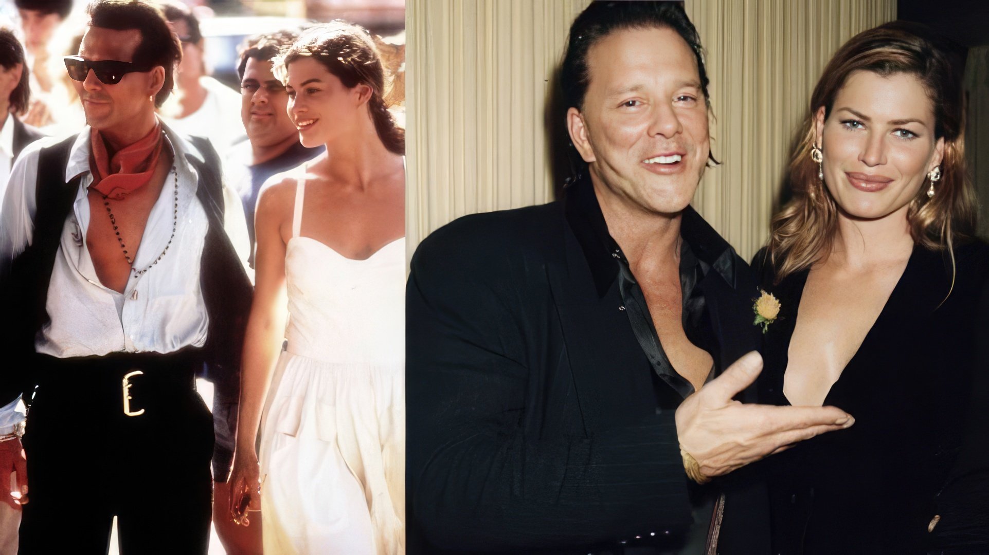 Mickey Rourke e Carré Otis
