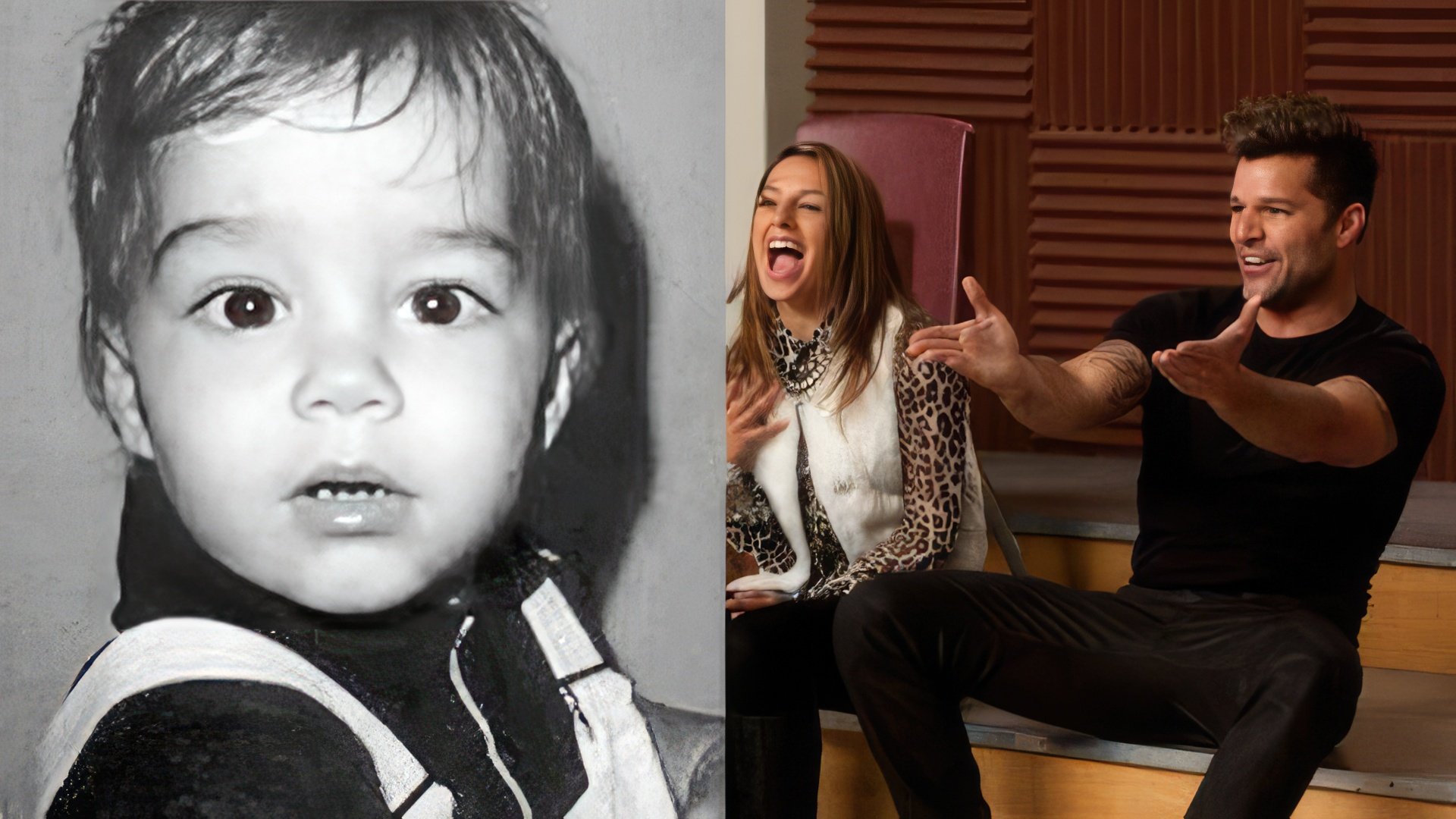 La reazione di Ricky Martin alla sua foto da bambino