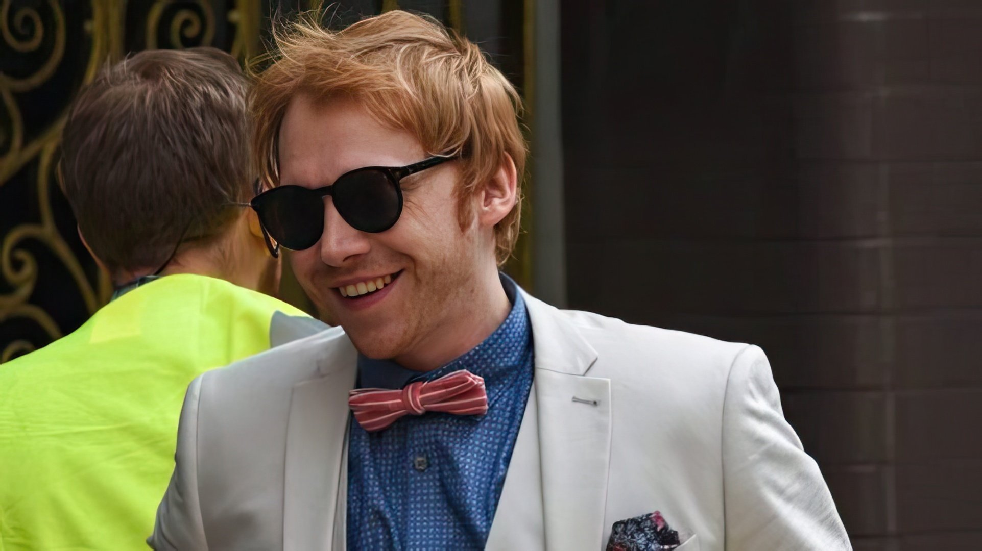 Rupert Grint sul set di 'Snatch'
