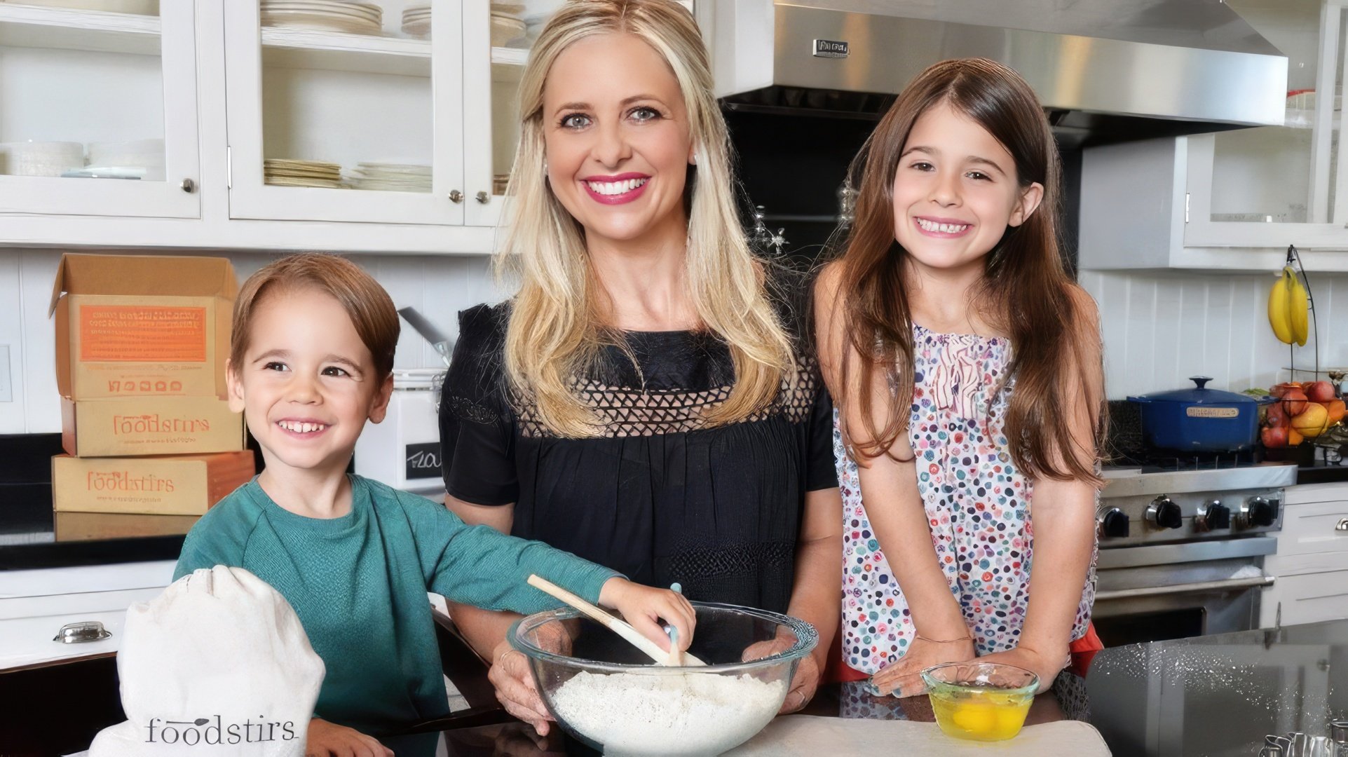Sarah Michelle Gellar con i suoi figli