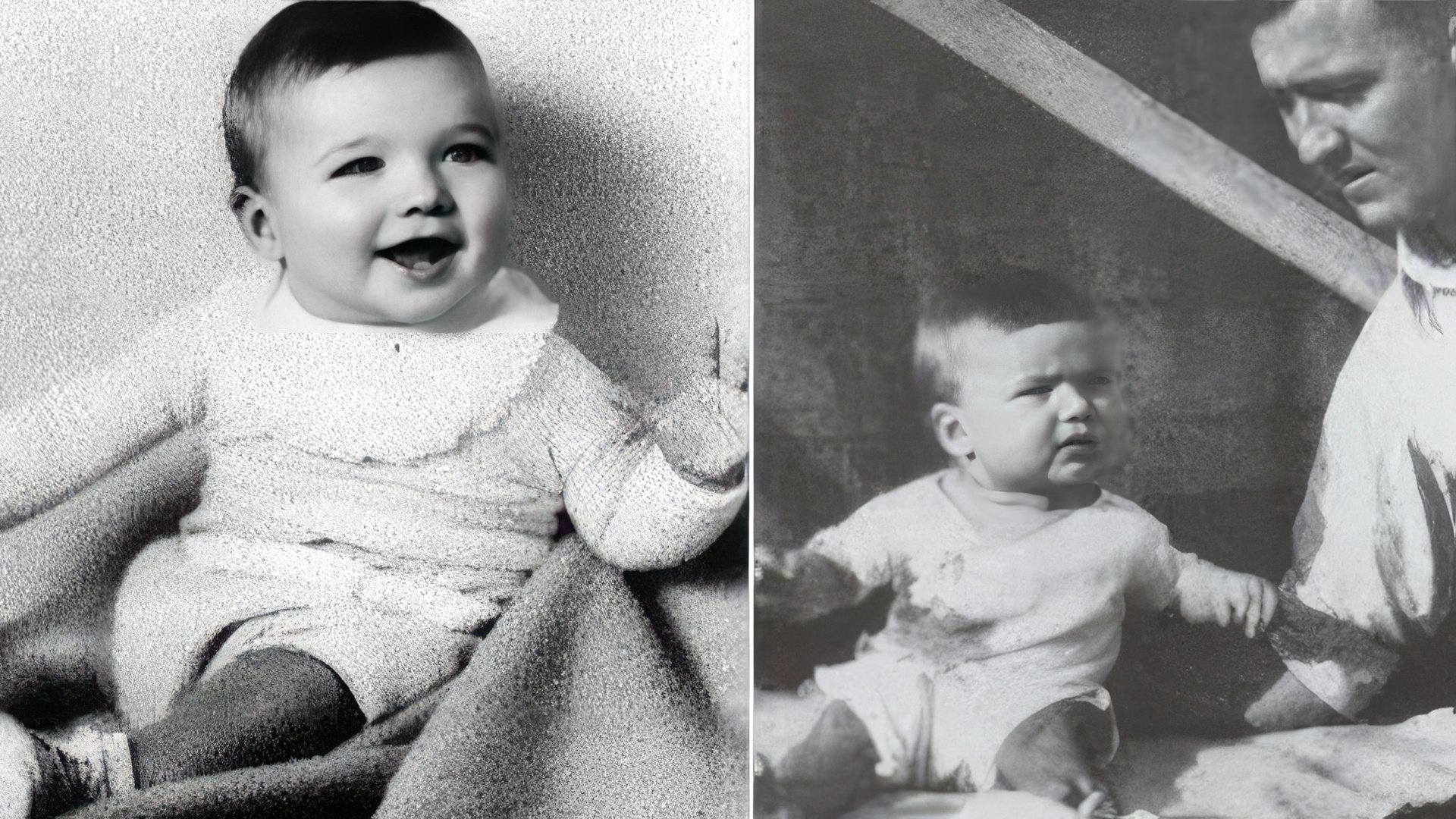 Clint Eastwood bambino (nella foto a destra con suo padre)